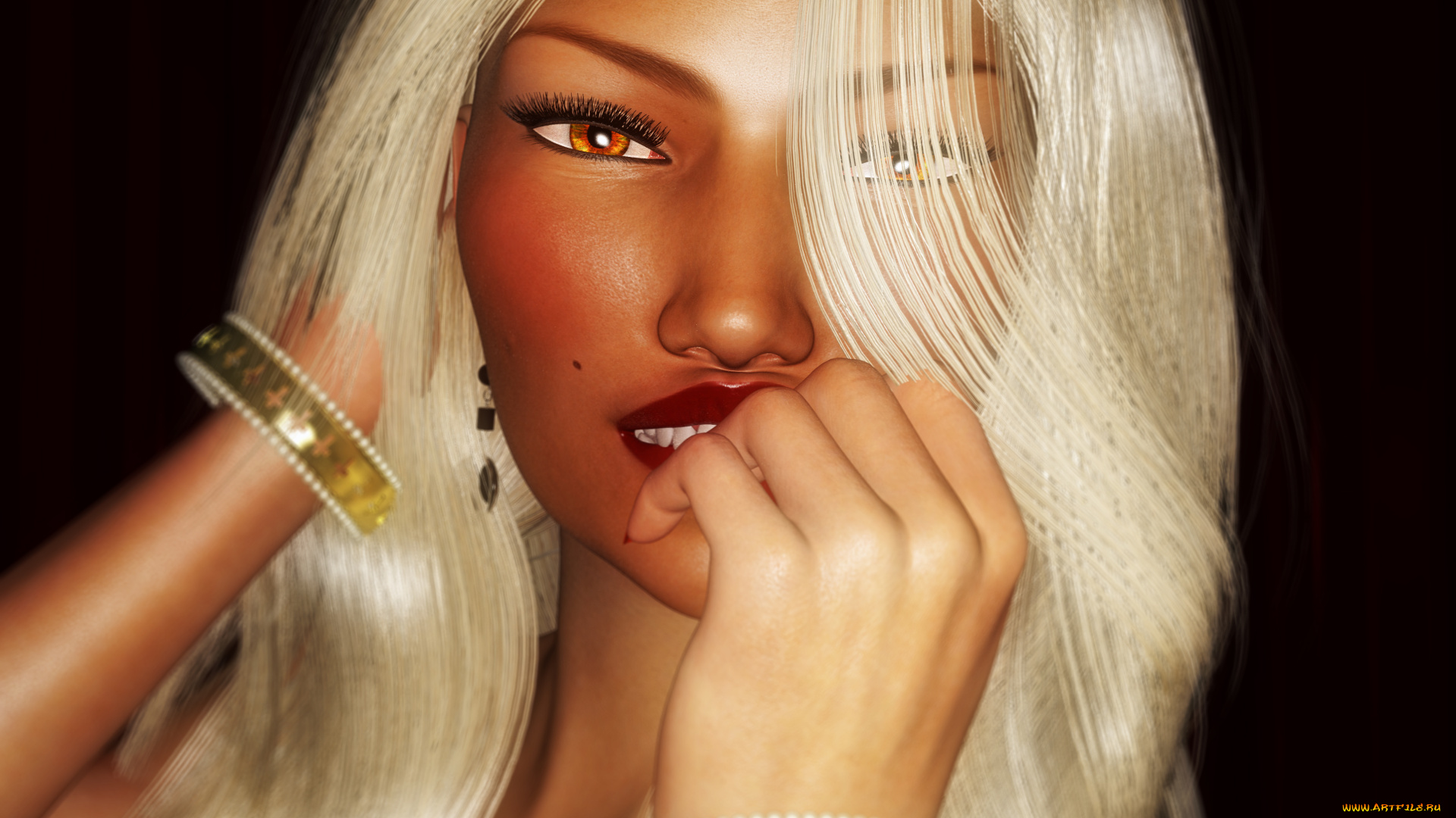 3д, графика, портрет, , portraits, фон, взгляд, девушка