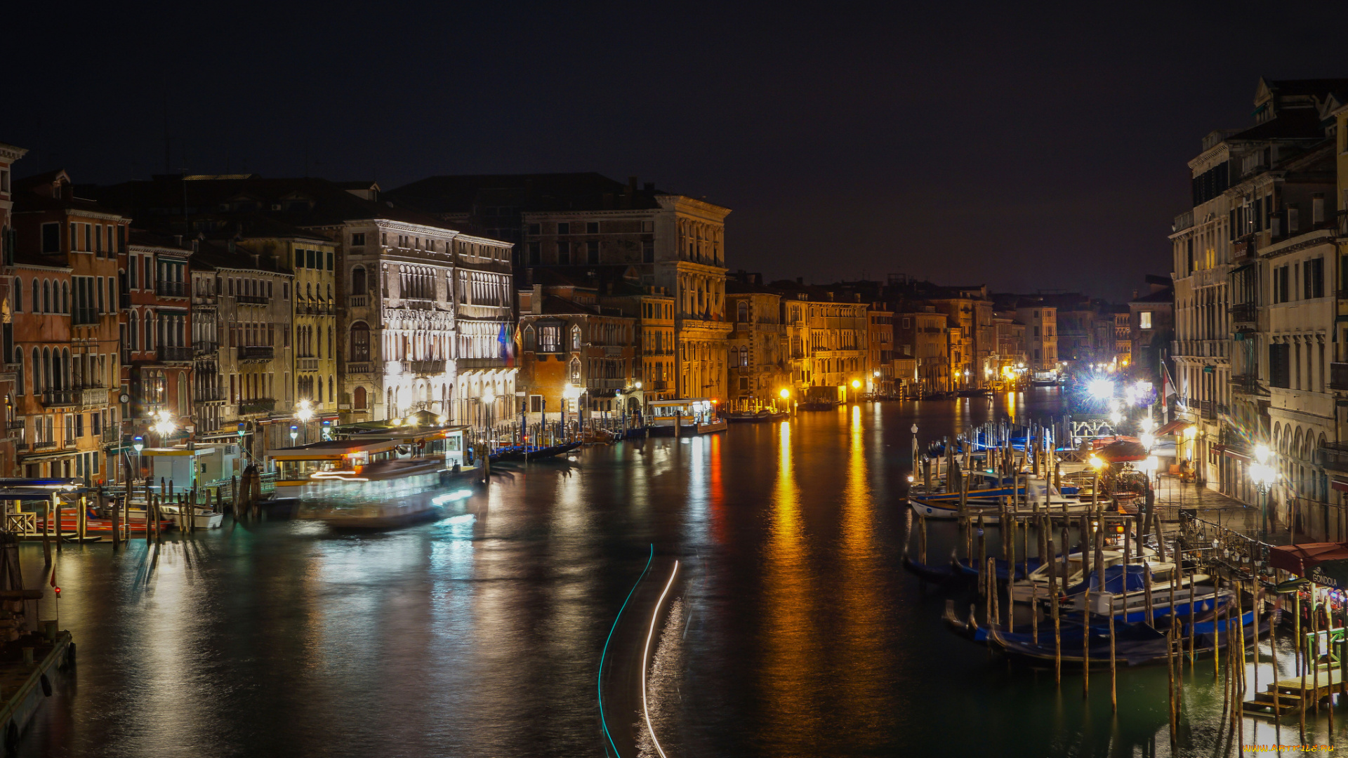 ponte, degli, scalzi, города, венеция, , италия, огни, ночь