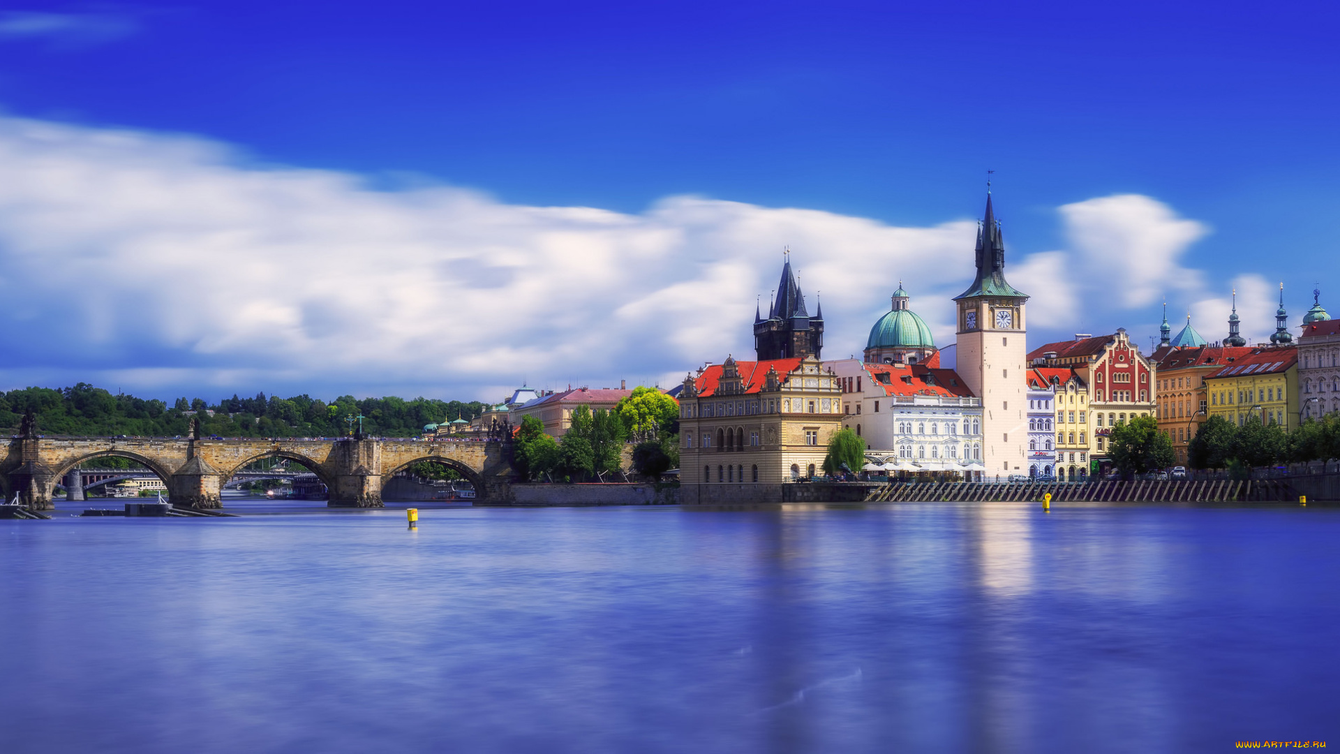 prague, города, прага, , Чехия, панорама