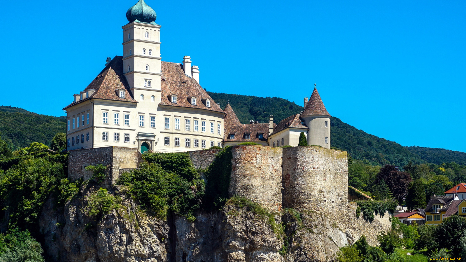 schonbuhel, castle, города, замки, австрии, schonbuhel, castle