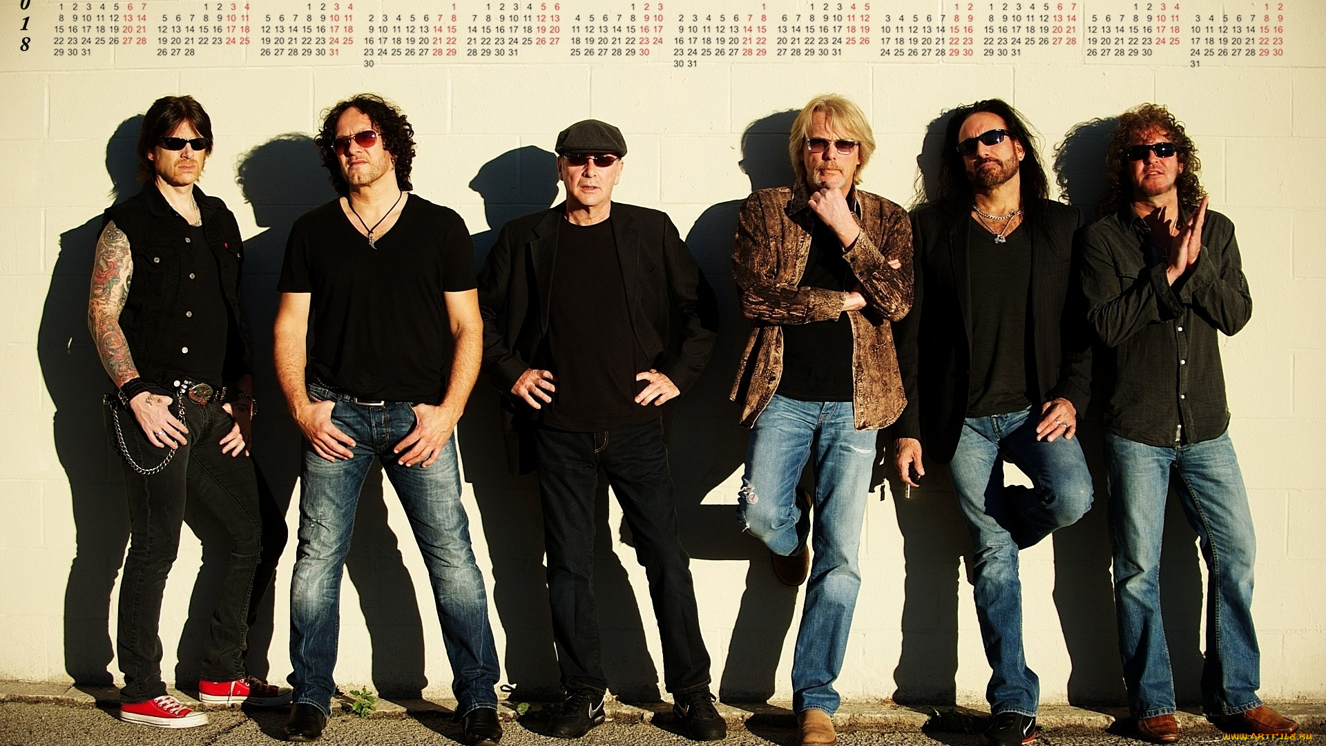 thin, lizzy, календари, знаменитости, певец, много, мужчина, группа, 2018