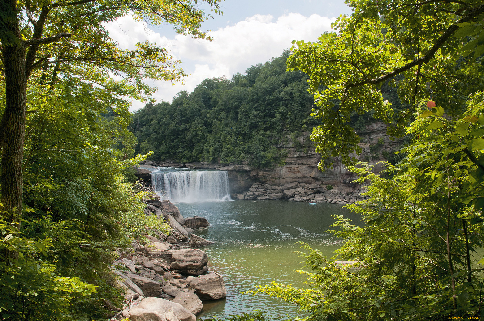 природа, водопады, простор