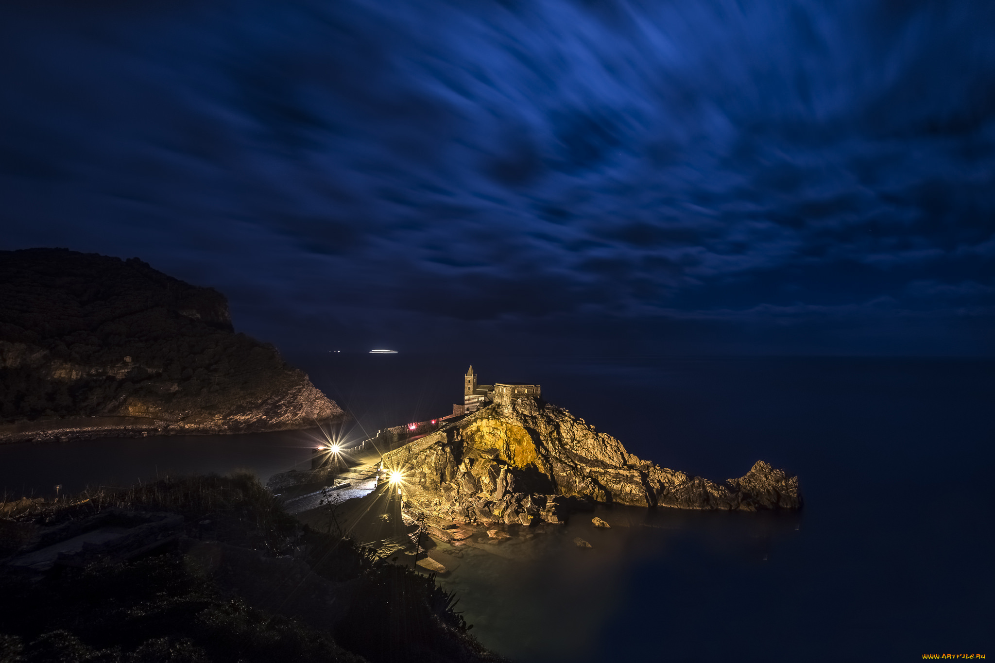 porto, venere, -, liguria, города, амальфийское, и, лигурийское, побережье, , италия, побережье