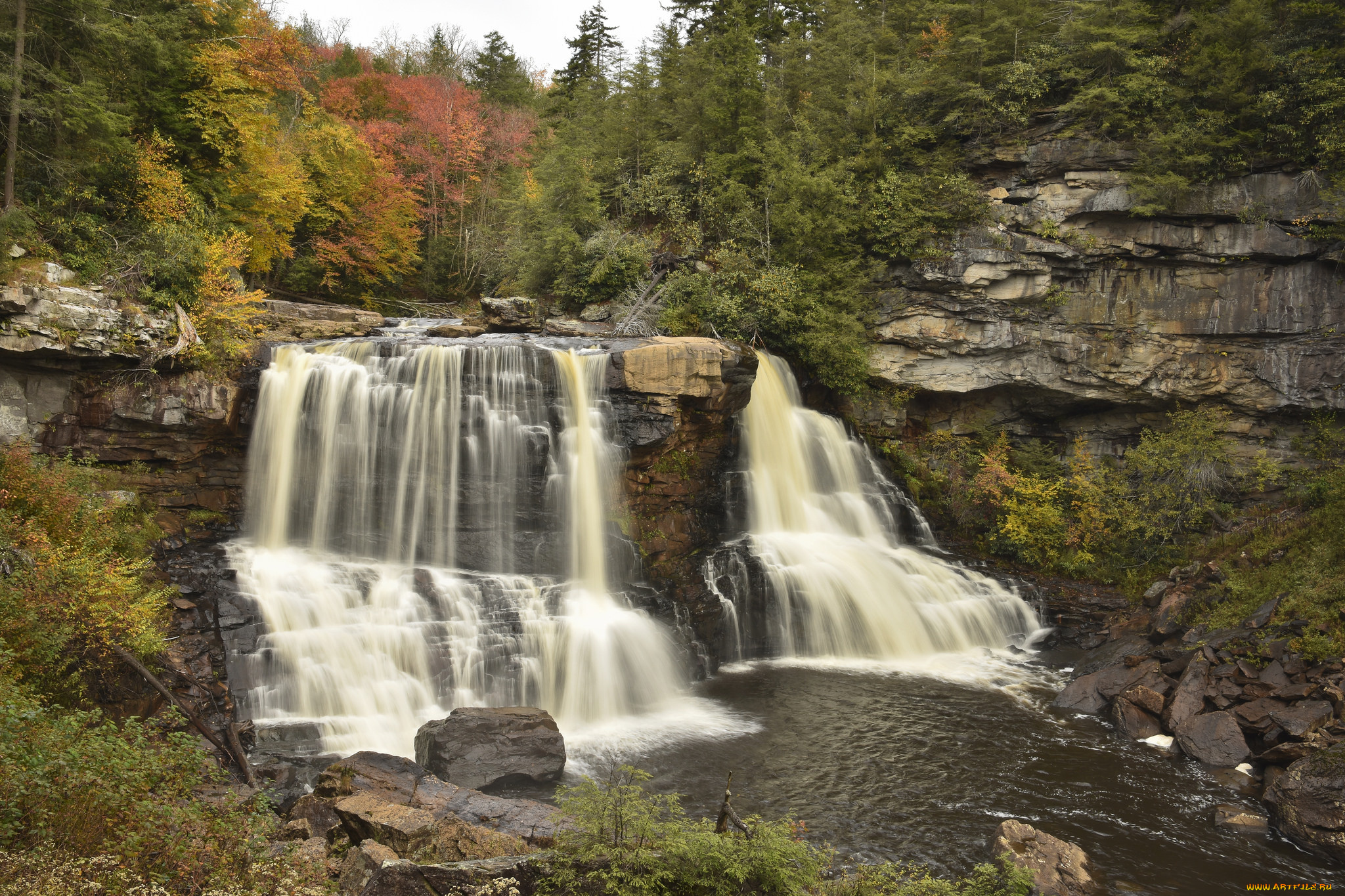природа, водопады, простор