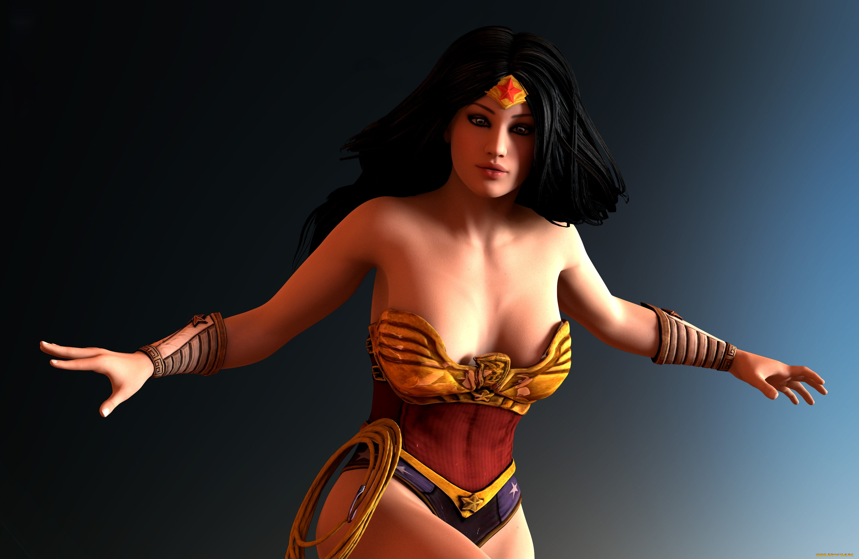 3д, графика, фантазия, , fantasy, девушка, взгляд, фон