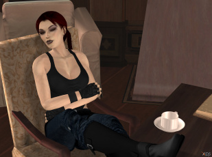 Картинка 3д+графика люди+ people фон взгляд девушка