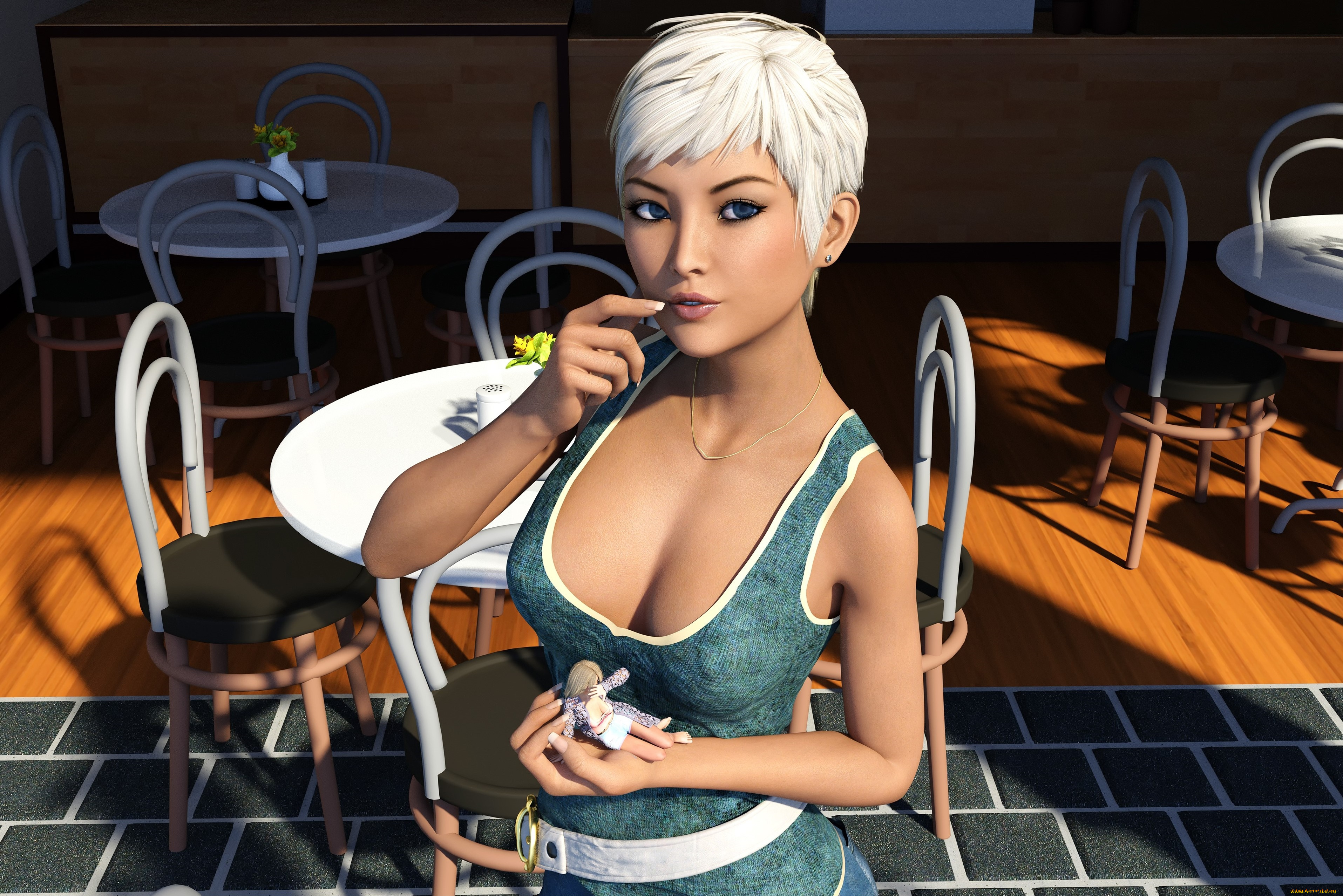 3д, графика, люди, , people, фон, девушка, взгляд