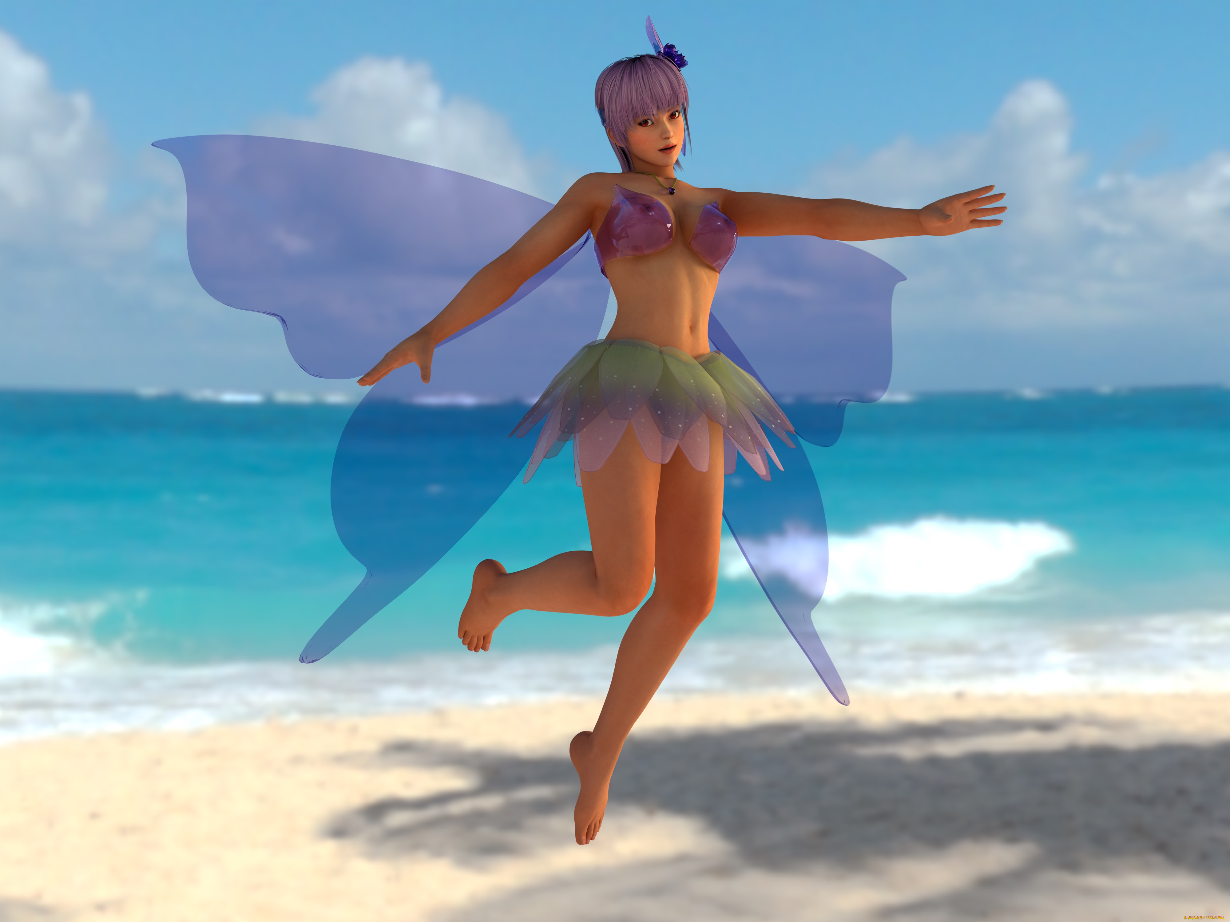 3д, графика, эльфы, , elves, взгляд, фея, фон