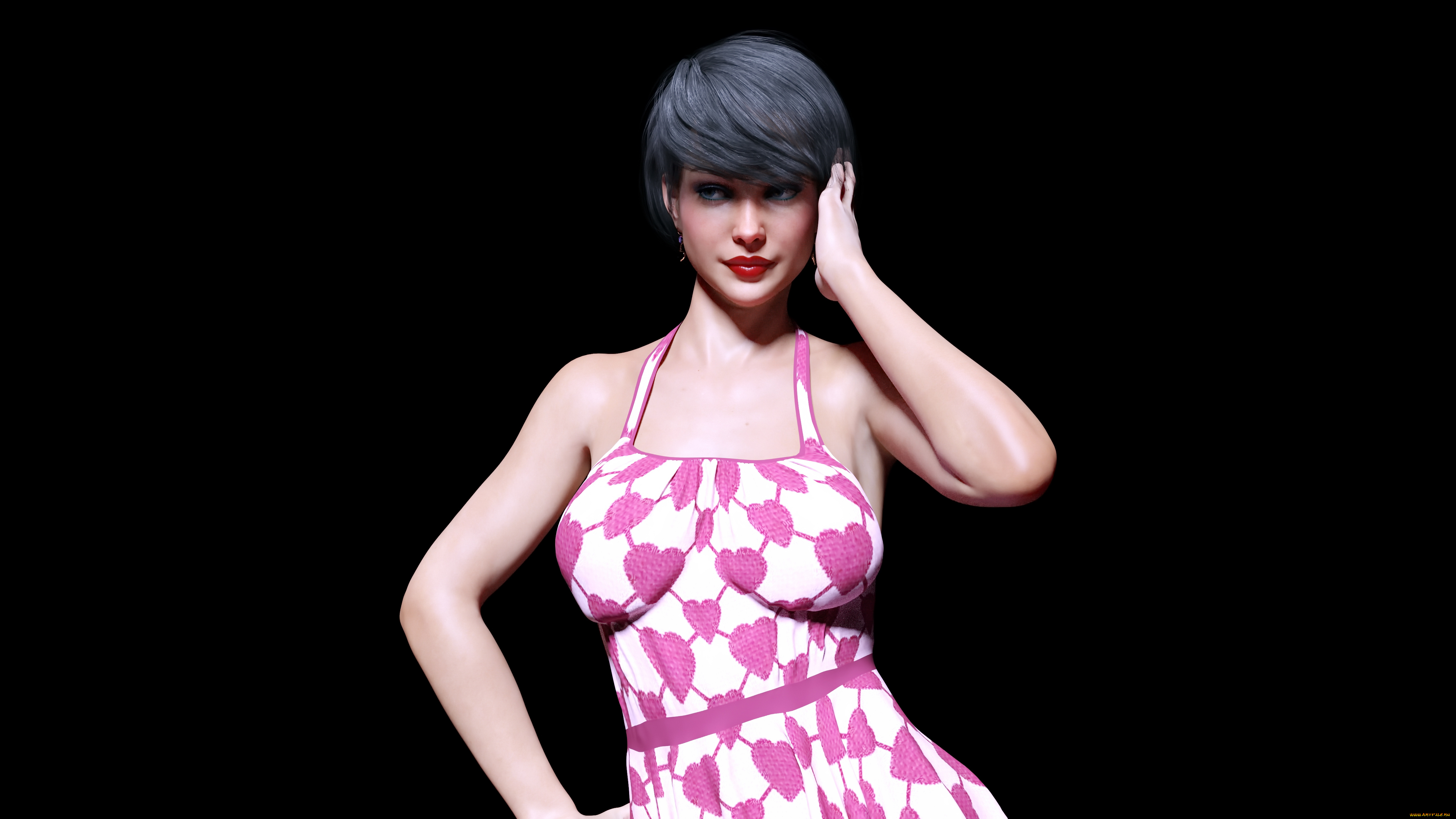 3д, графика, люди, , people, фон, девушка, взгляд