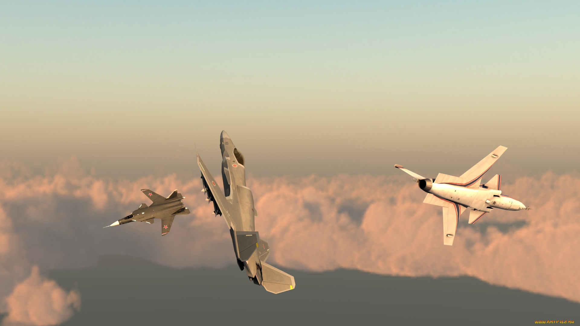 3д, графика, армия, , military, самолеты, полет