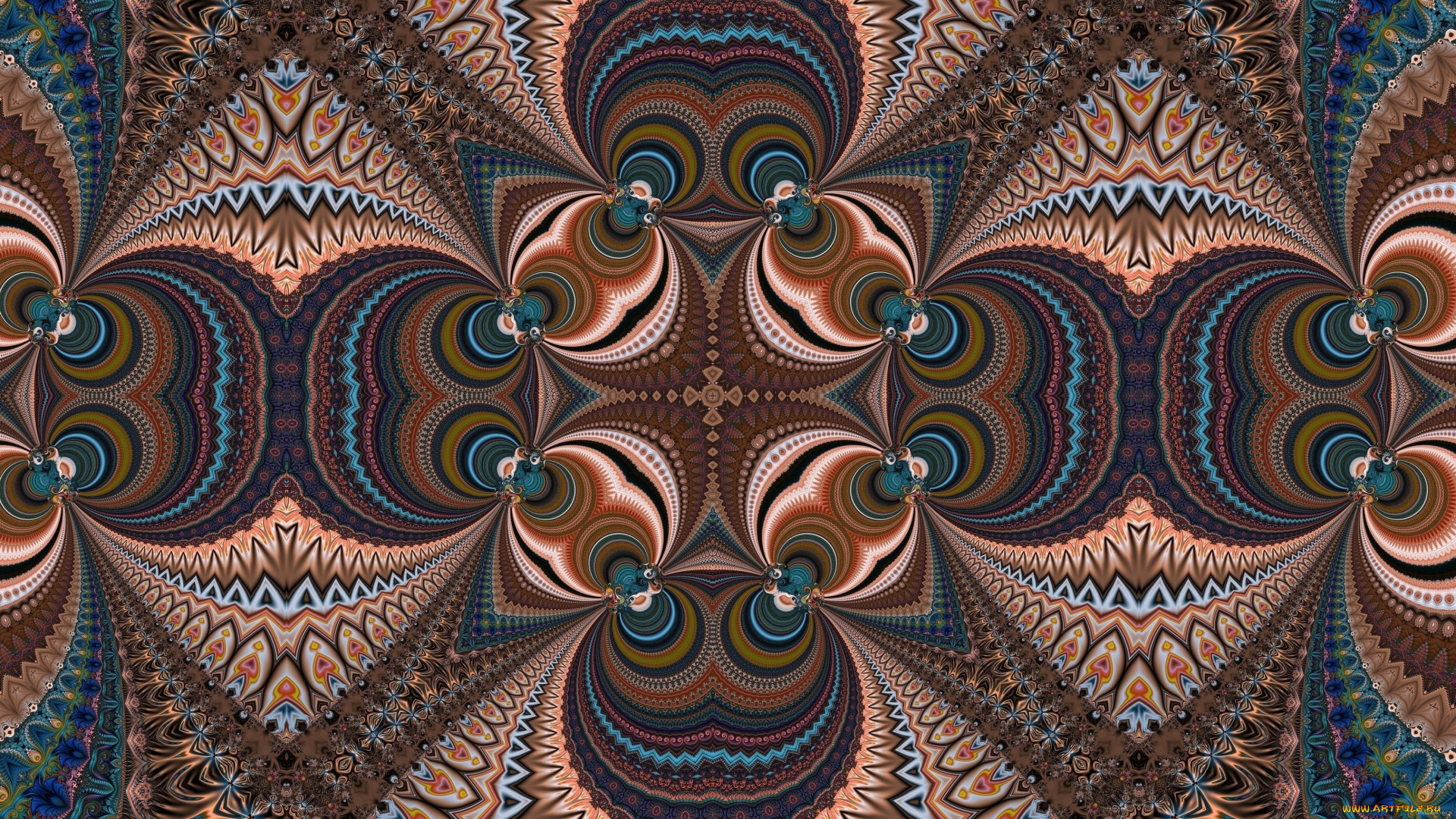 3д, графика, фракталы, , fractal, фон, узор, цвет