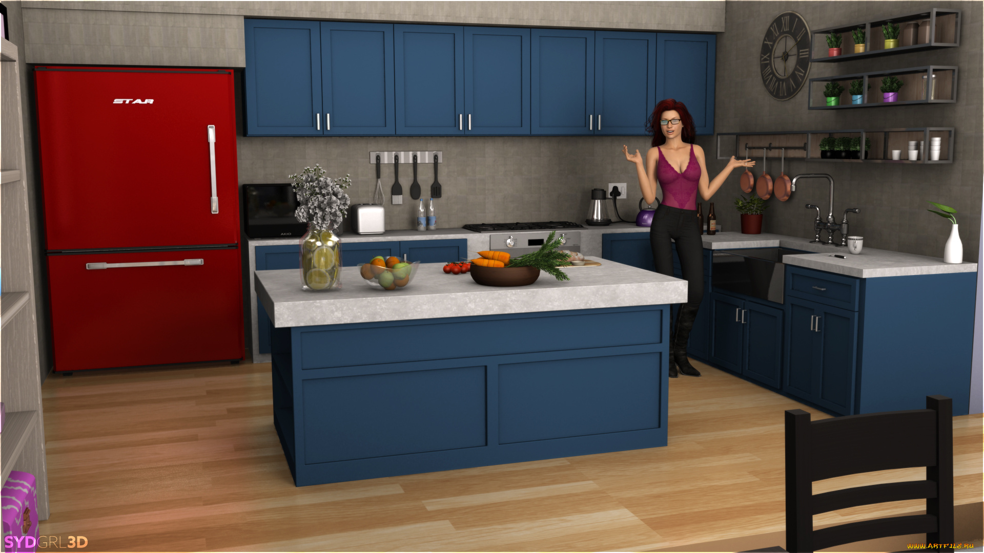 3д, графика, люди, , people, девушка, взгляд, фон