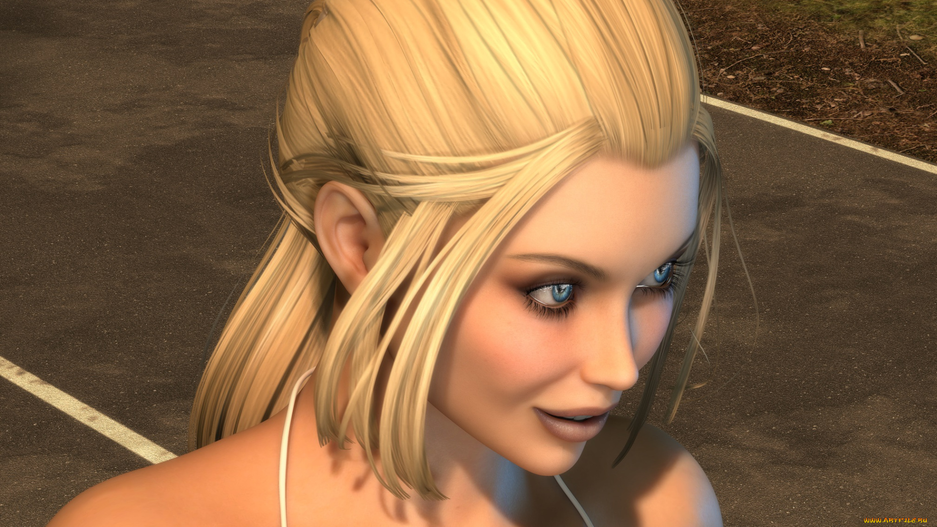 3д, графика, портрет, , portraits, девушка, взгляд, фон