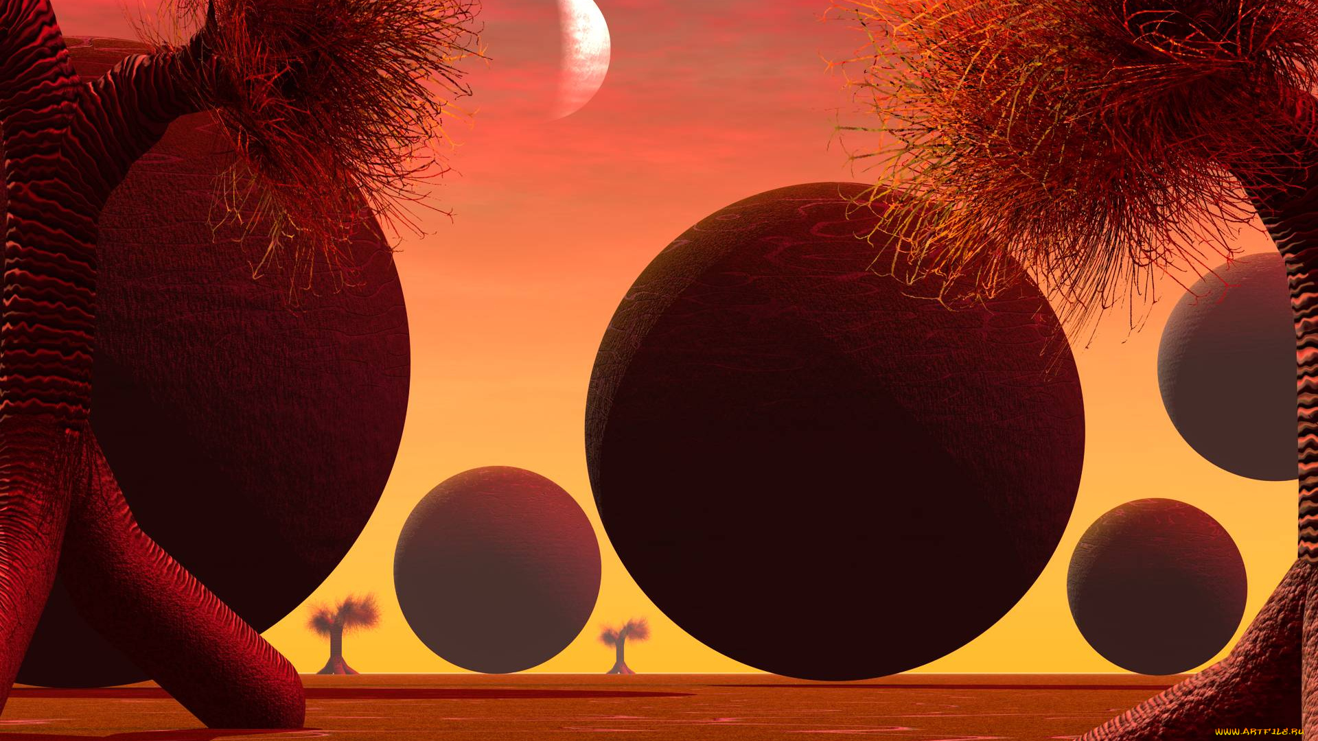 3д, графика, шары, , balls, шары, фон