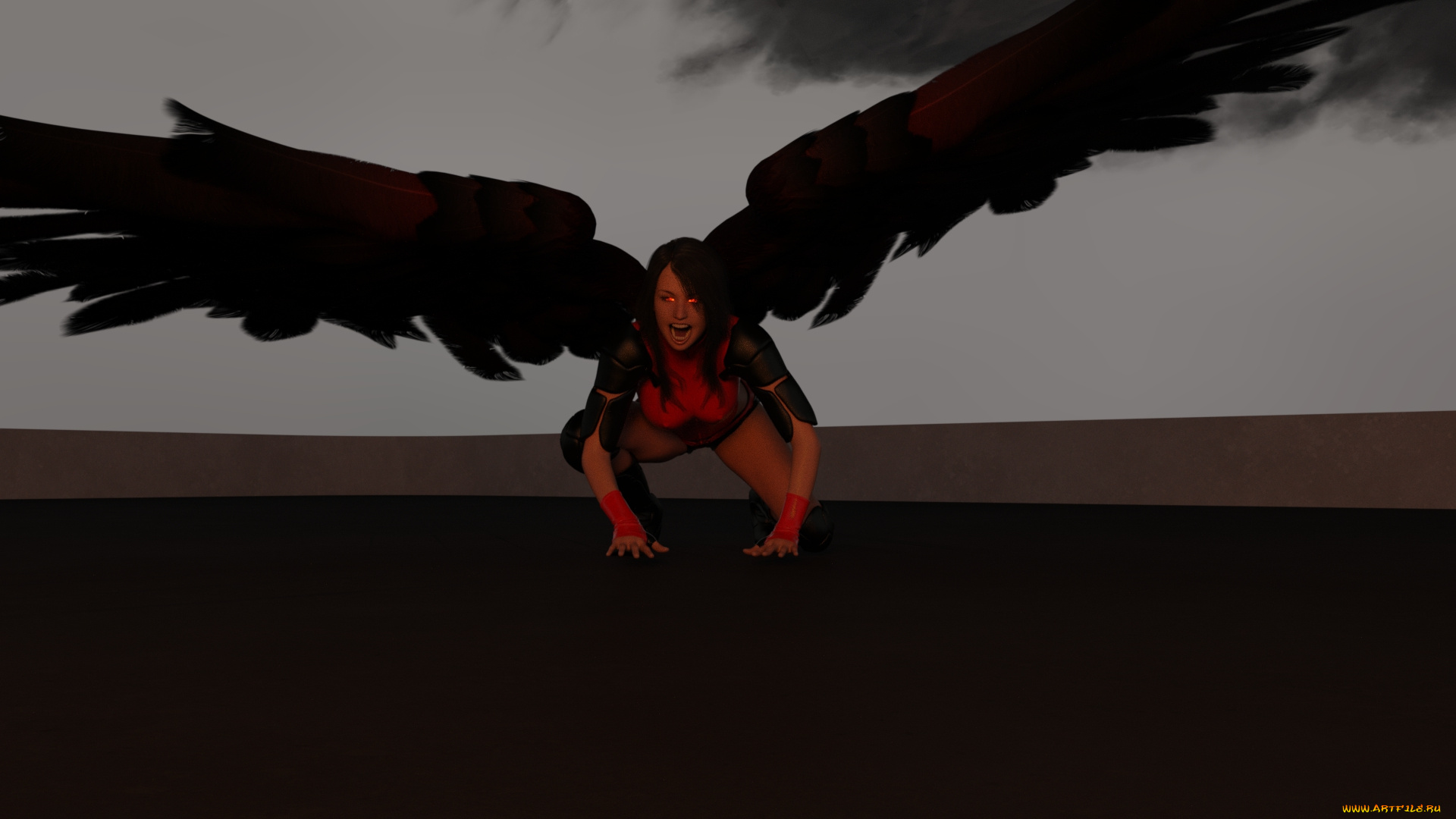 3д, графика, существа, , creatures, девушка, фон, взгляд