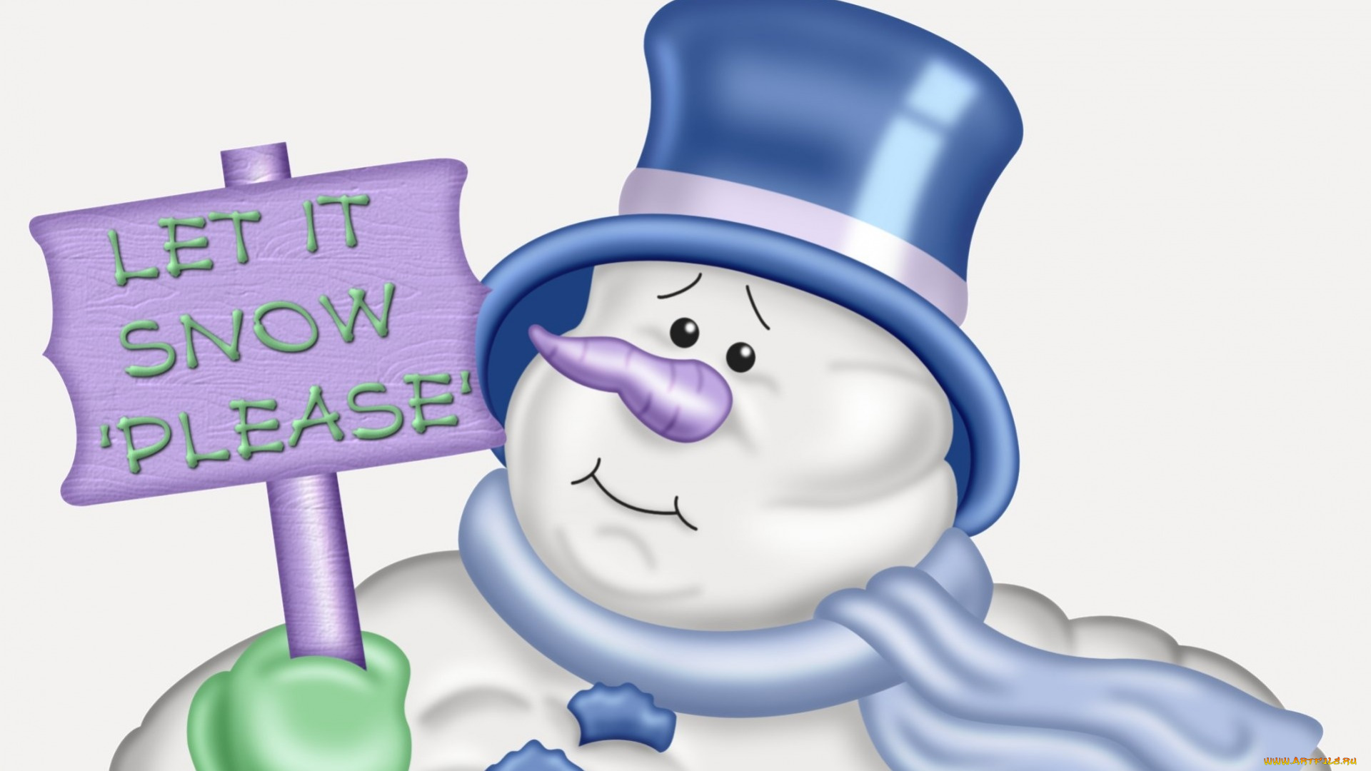 праздничные, снеговики, снежинки, снег, снеговик