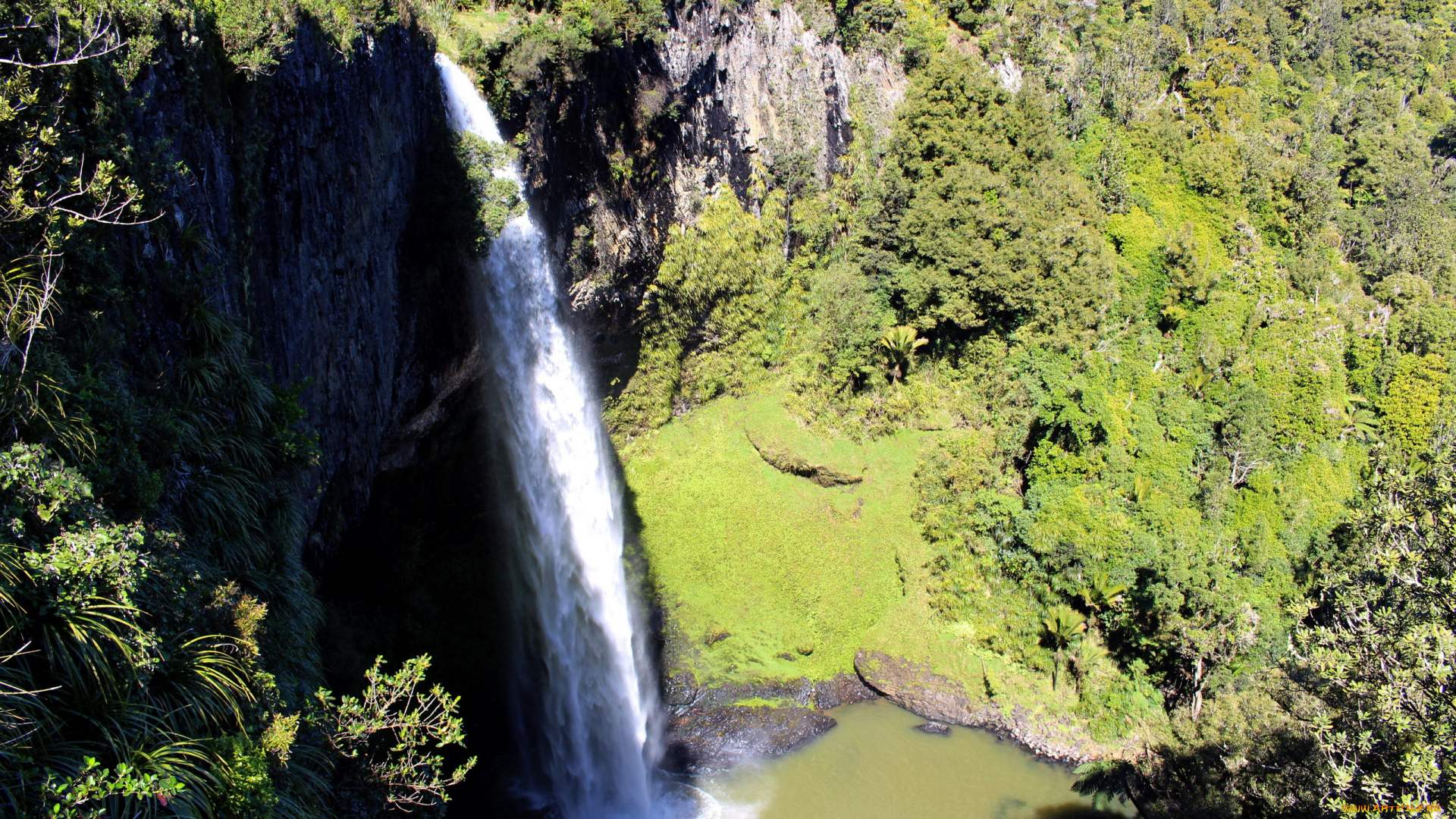 природа, водопады, поток