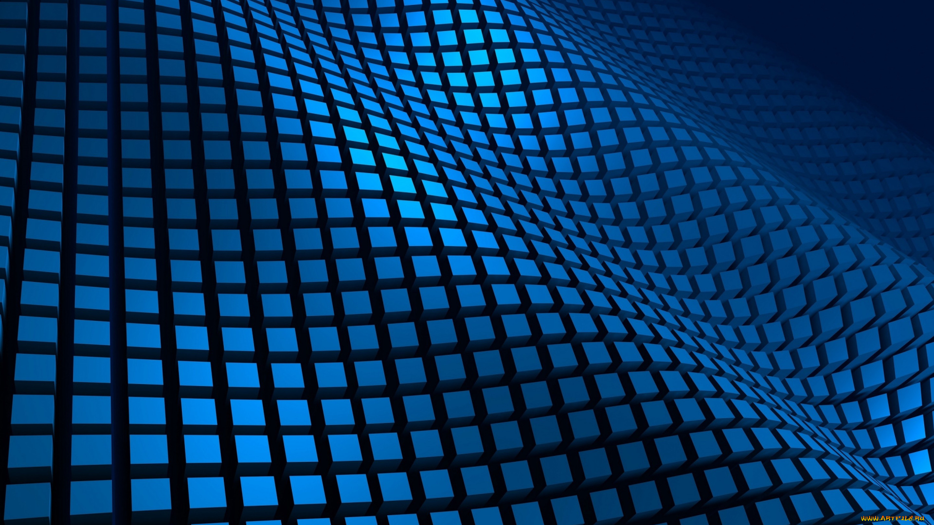 векторная, графика, -графика, , graphics, фон, синий, кубики, квадраты