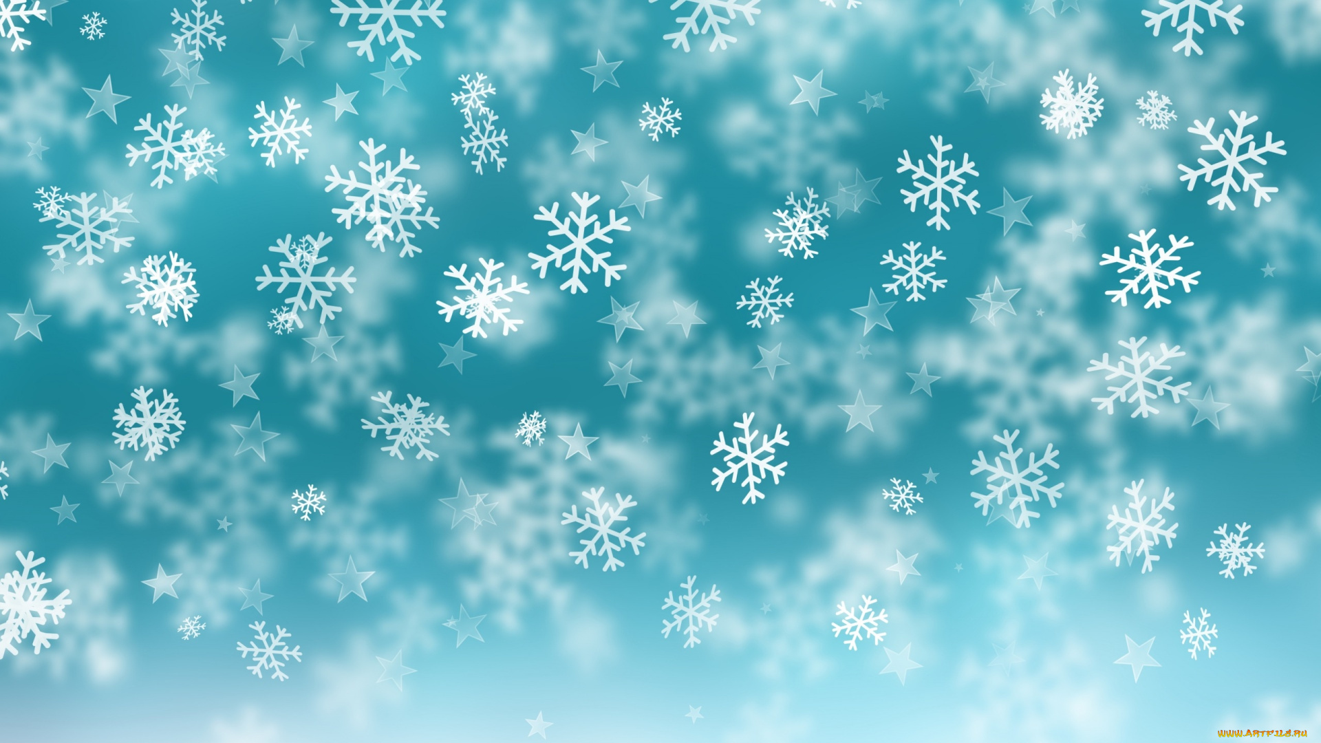 векторная, графика, природа, , nature, фон, снежинки