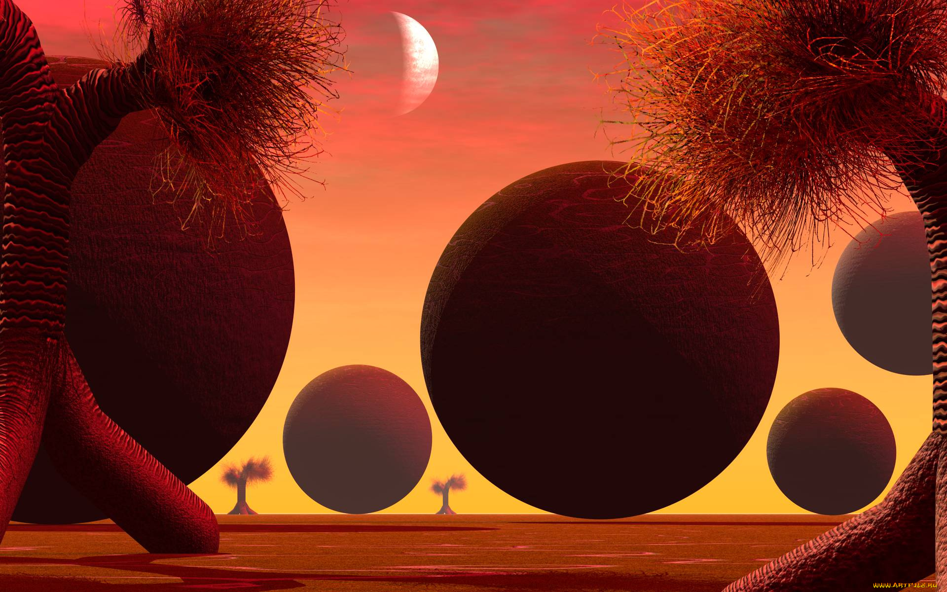 3д, графика, шары, , balls, шары, фон