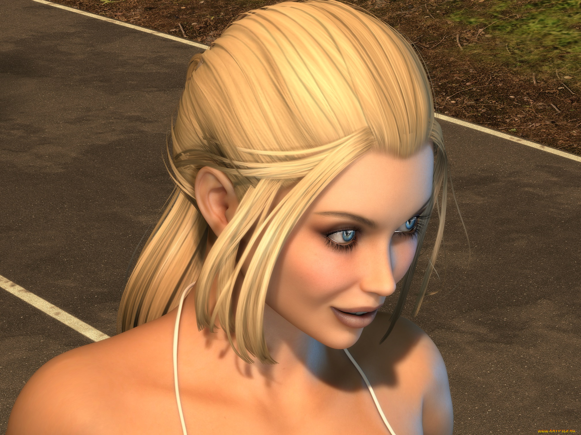 3д, графика, портрет, , portraits, девушка, взгляд, фон