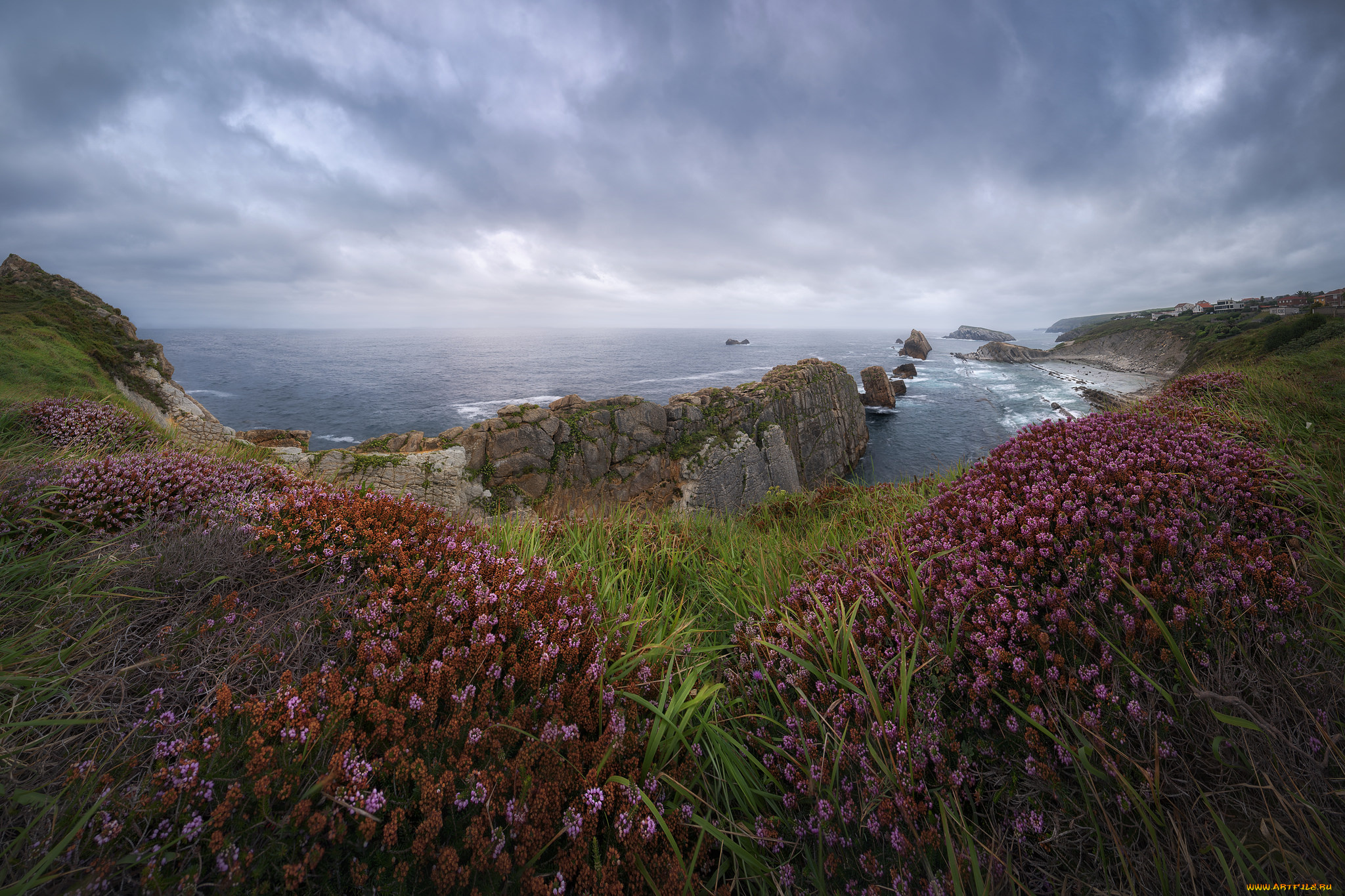 природа, побережье, простор