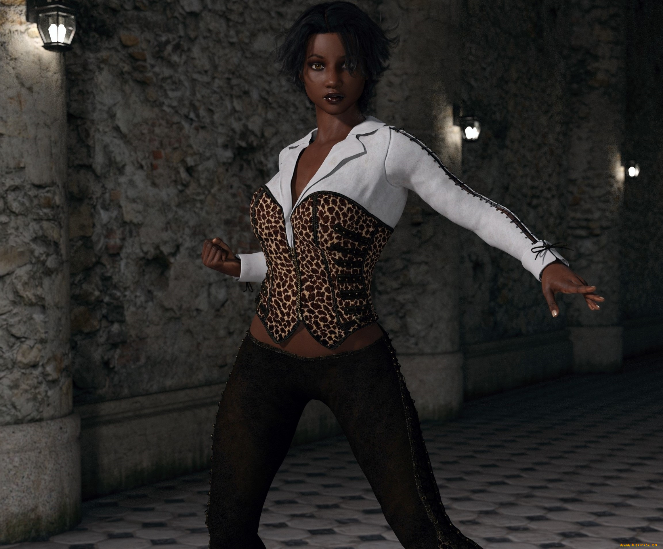 3д, графика, фантазия, , fantasy, девушка, взгляд, фон