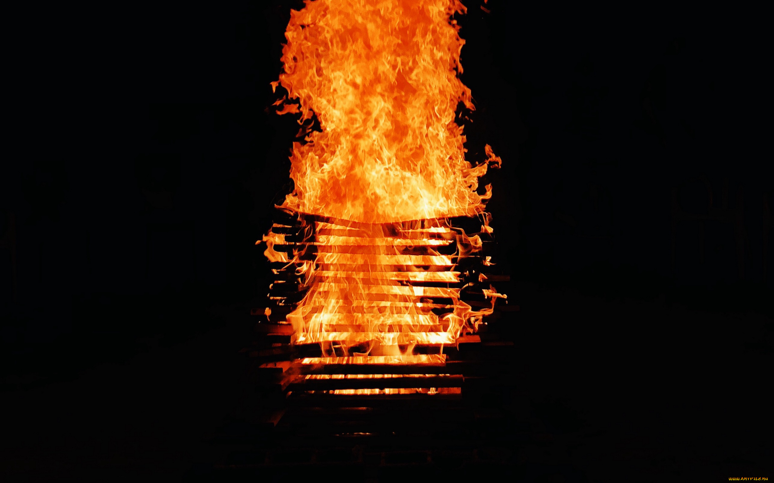 природа, огонь, пламя