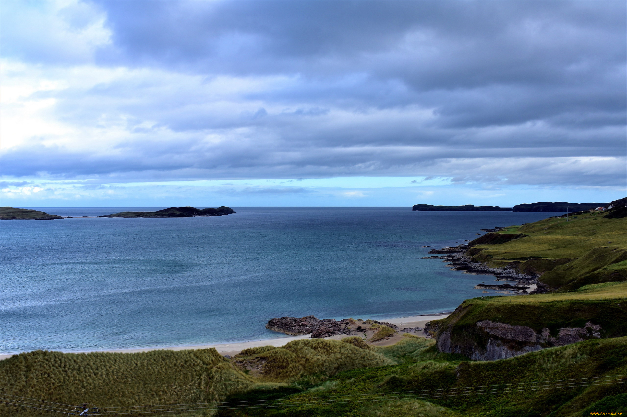 природа, побережье, скалы