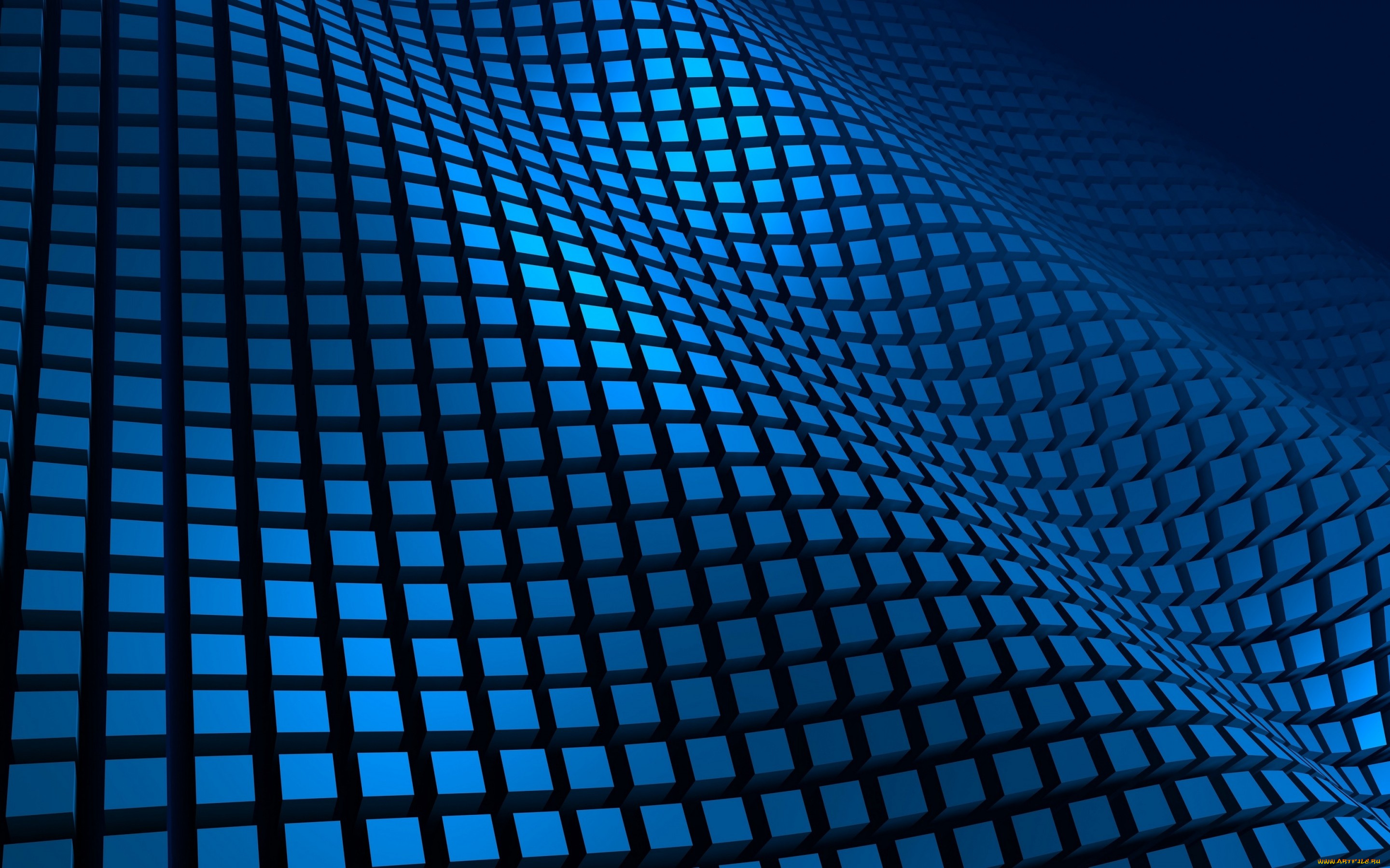 векторная, графика, -графика, , graphics, фон, синий, кубики, квадраты