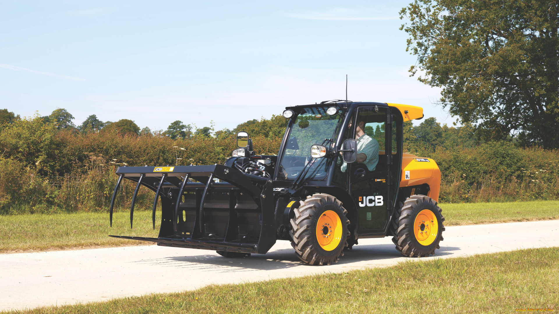 техника, фронтальные, погрузчики, jcb