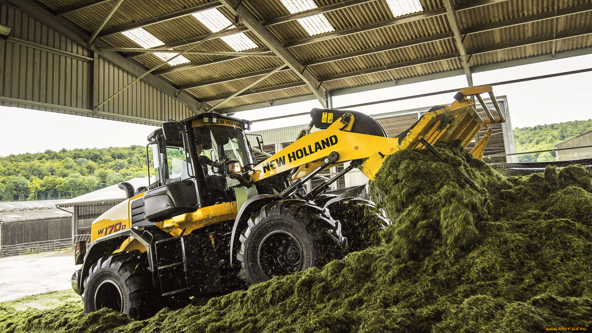 техника, фронтальные, погрузчики, new, holland