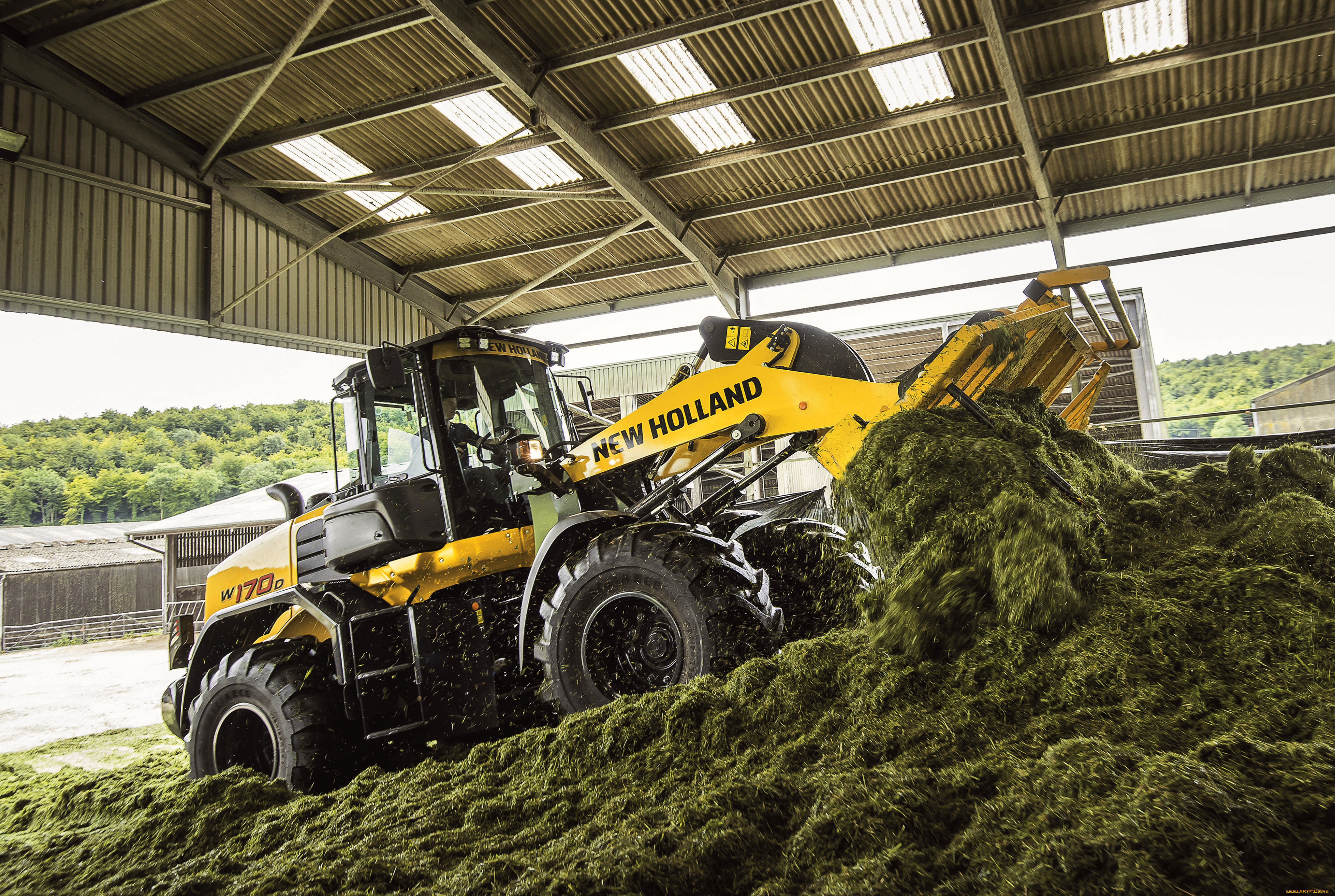техника, фронтальные, погрузчики, new, holland