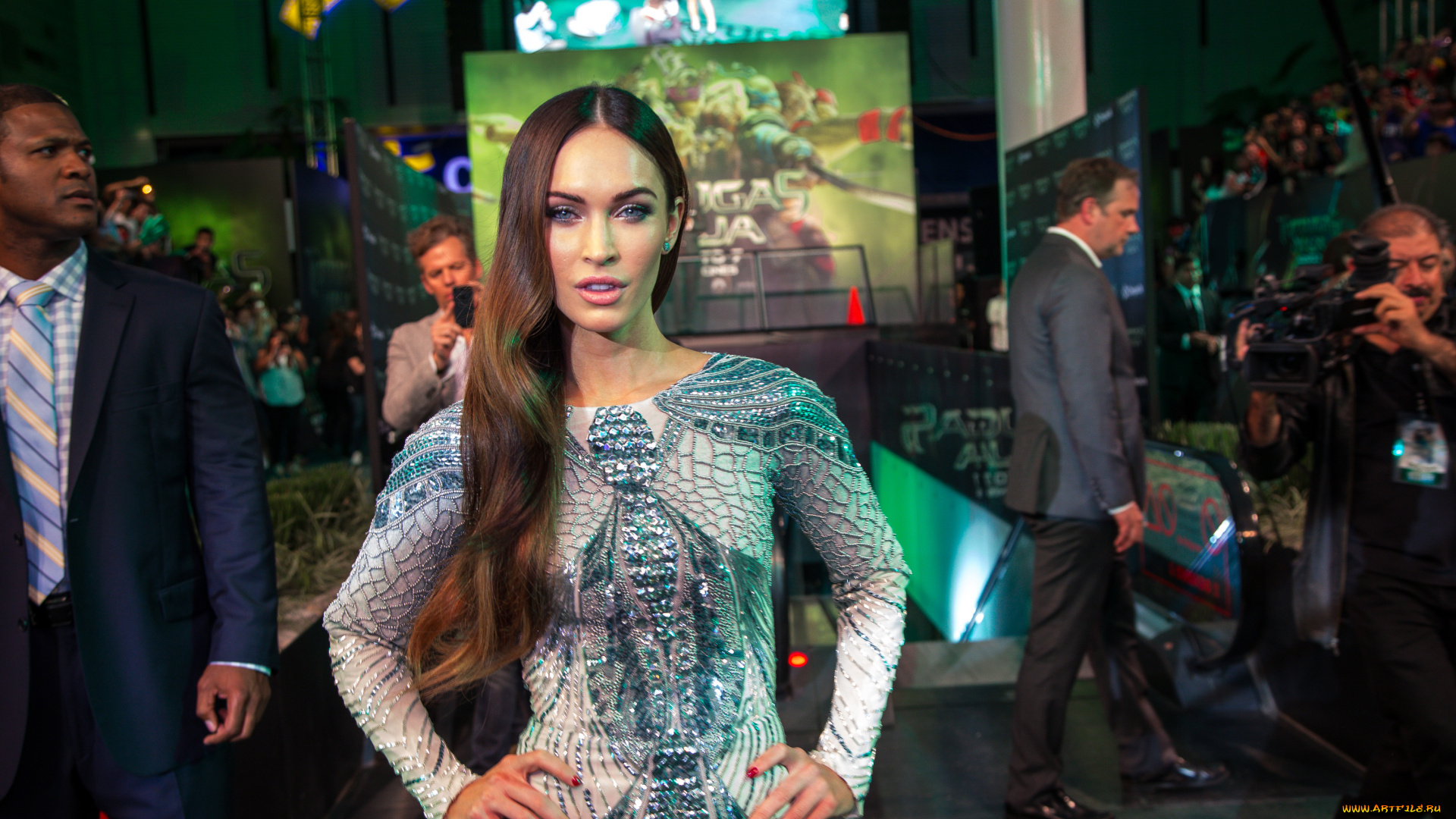 девушки, megan, fox, актриса, платье, люди