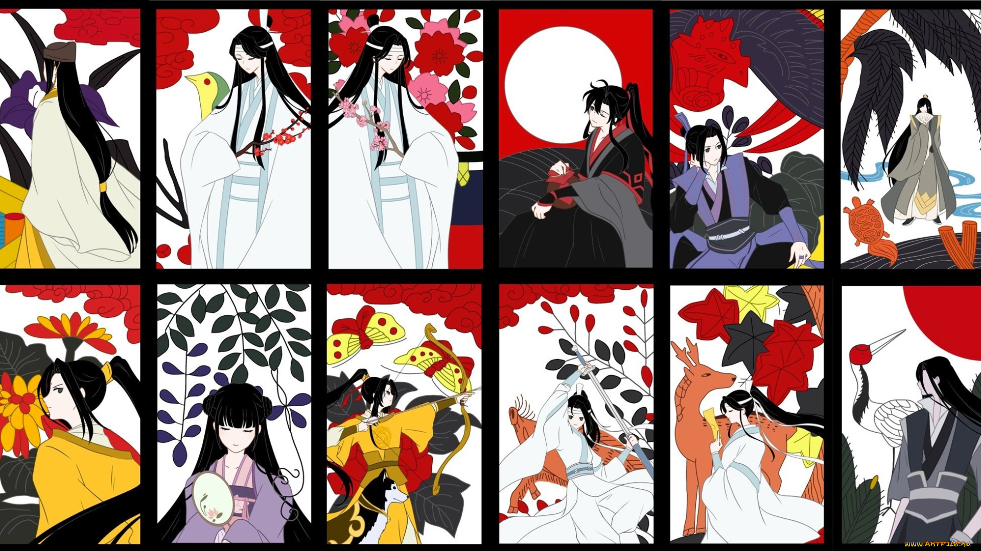 аниме, mo, dao, zu, shi, персонажи