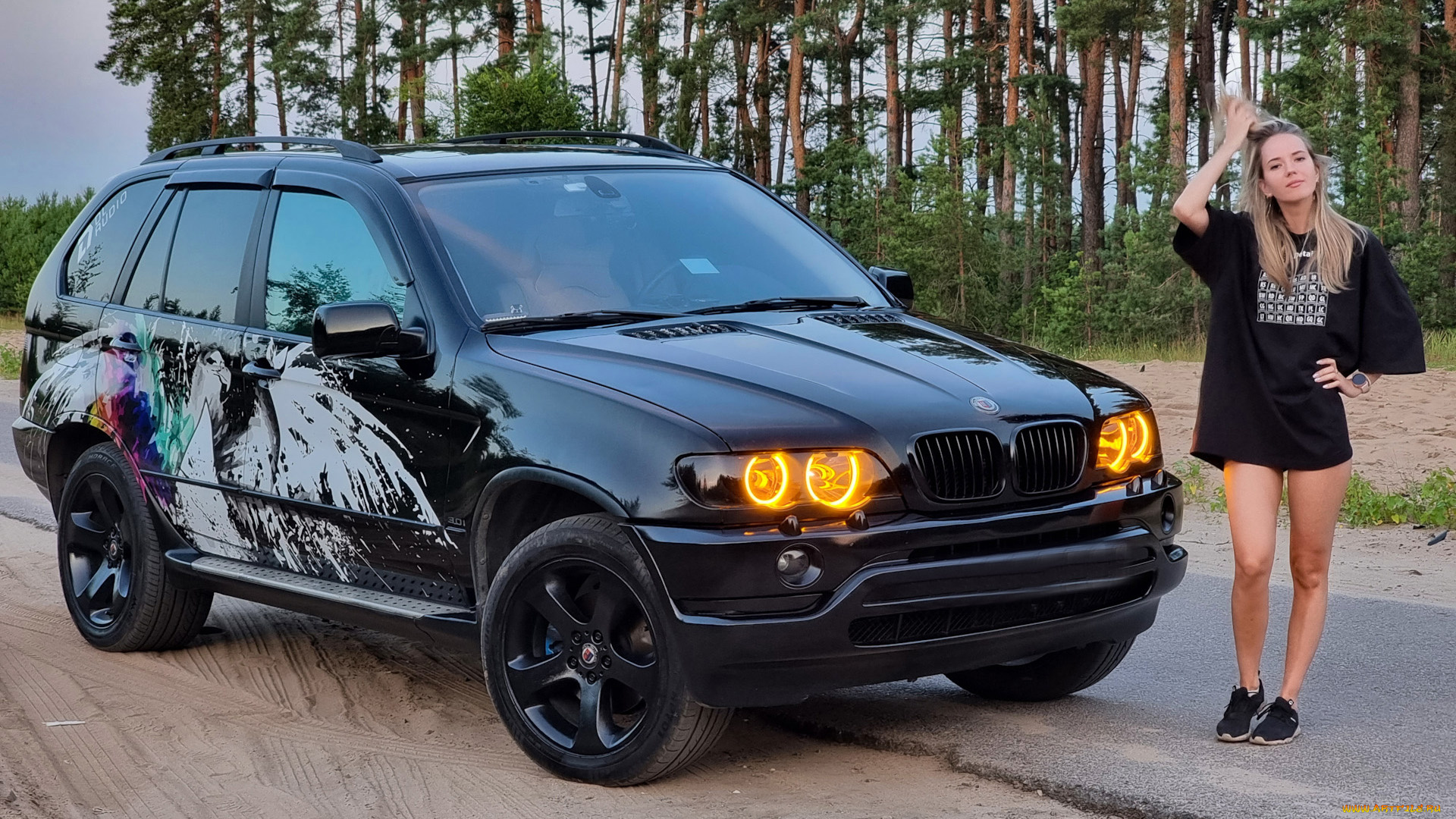 автомобили, -авто, с, девушками, bmw, x5