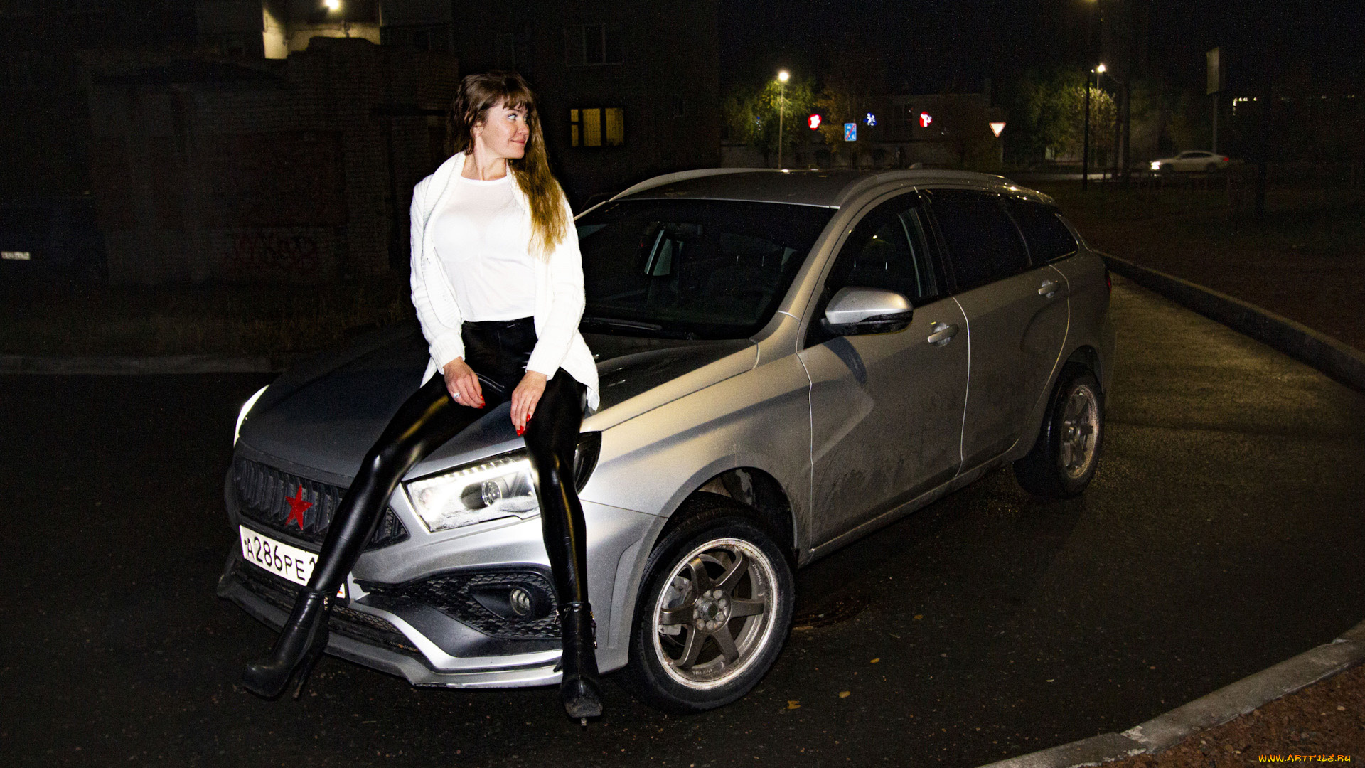 автомобили, -авто, с, девушками, lada, vesta, sw