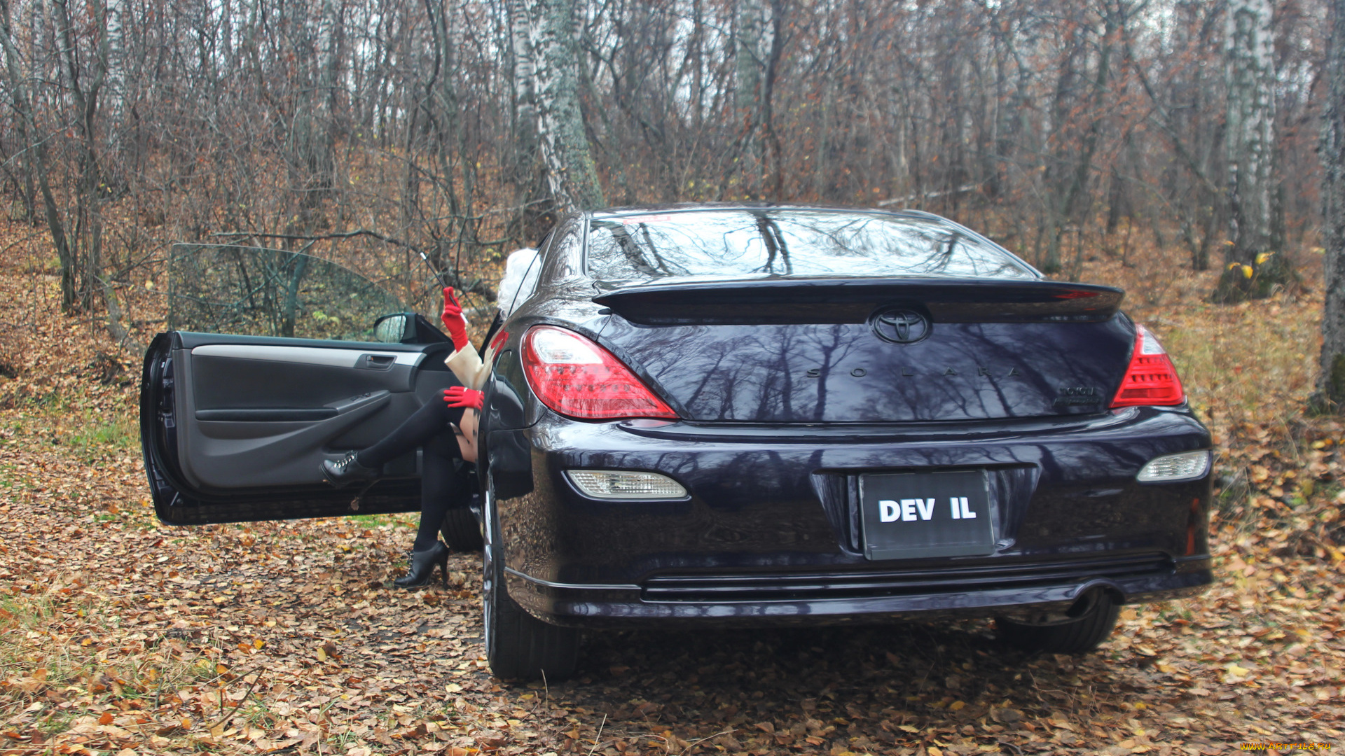 автомобили, -авто, с, девушками, toyota, solara, сoupe, amethyst