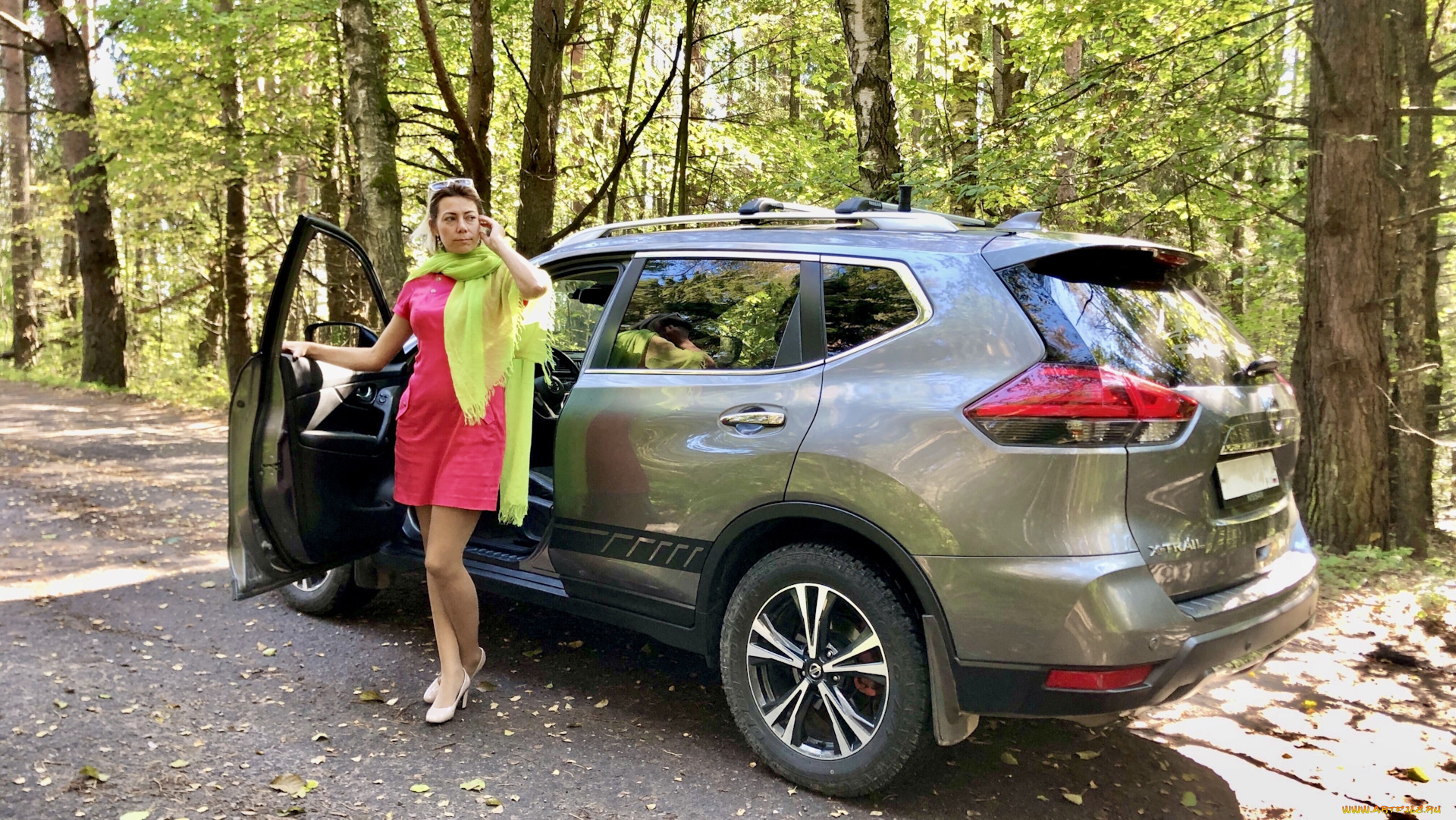 автомобили, -авто, с, девушками, nissan, x-trail