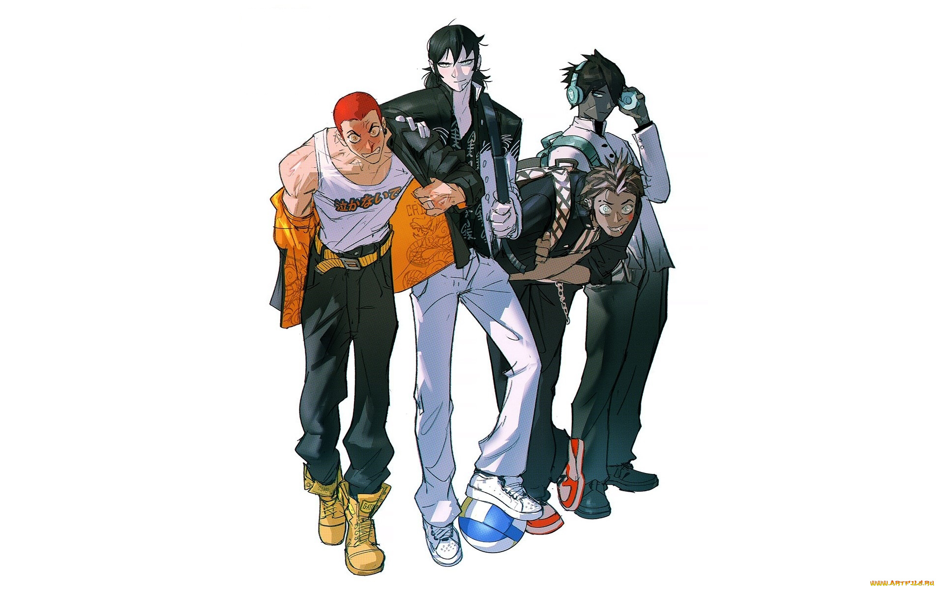 аниме, unknown, , другое, , парни, друзья