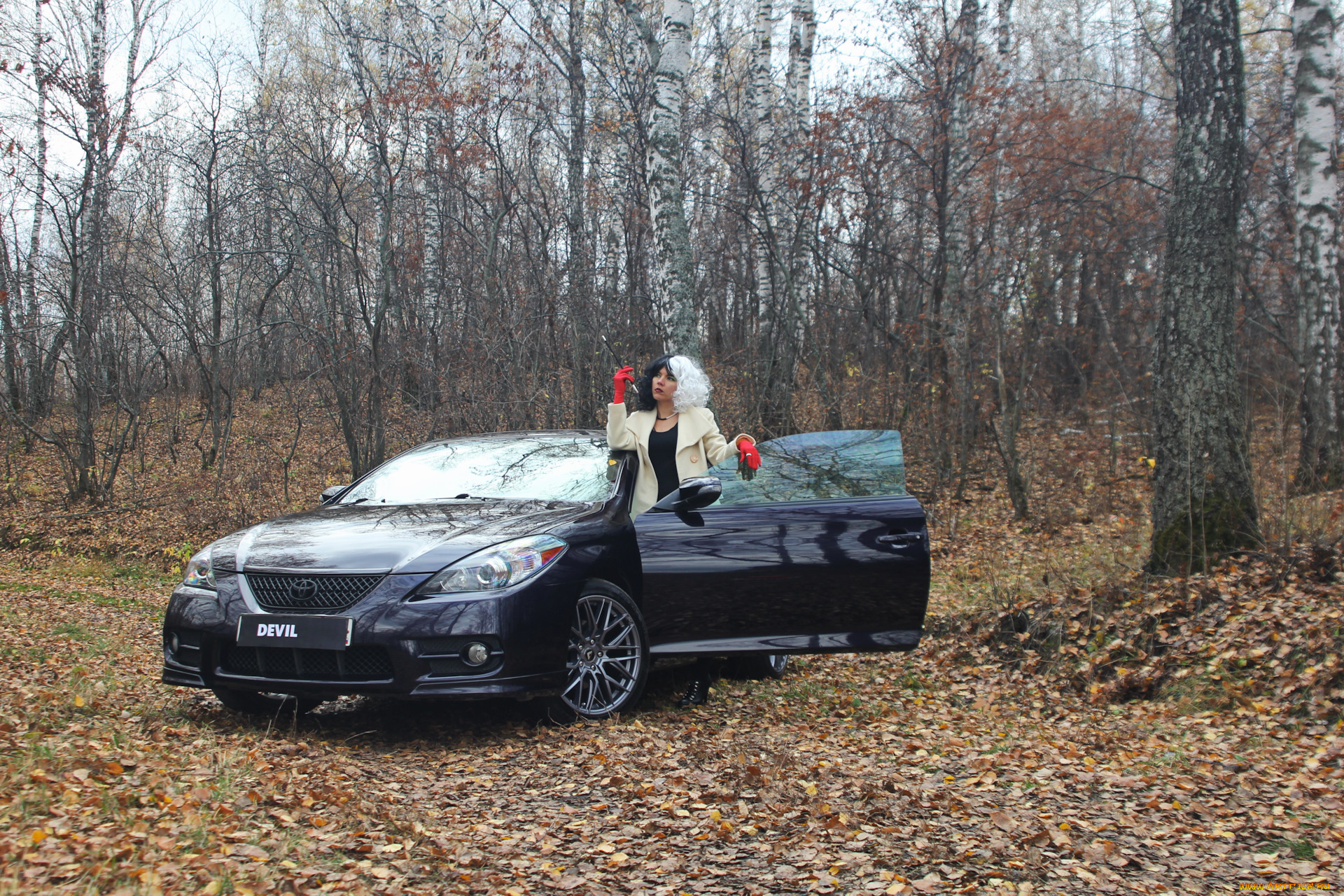 автомобили, -авто, с, девушками, toyota, solara, сoupe, amethyst