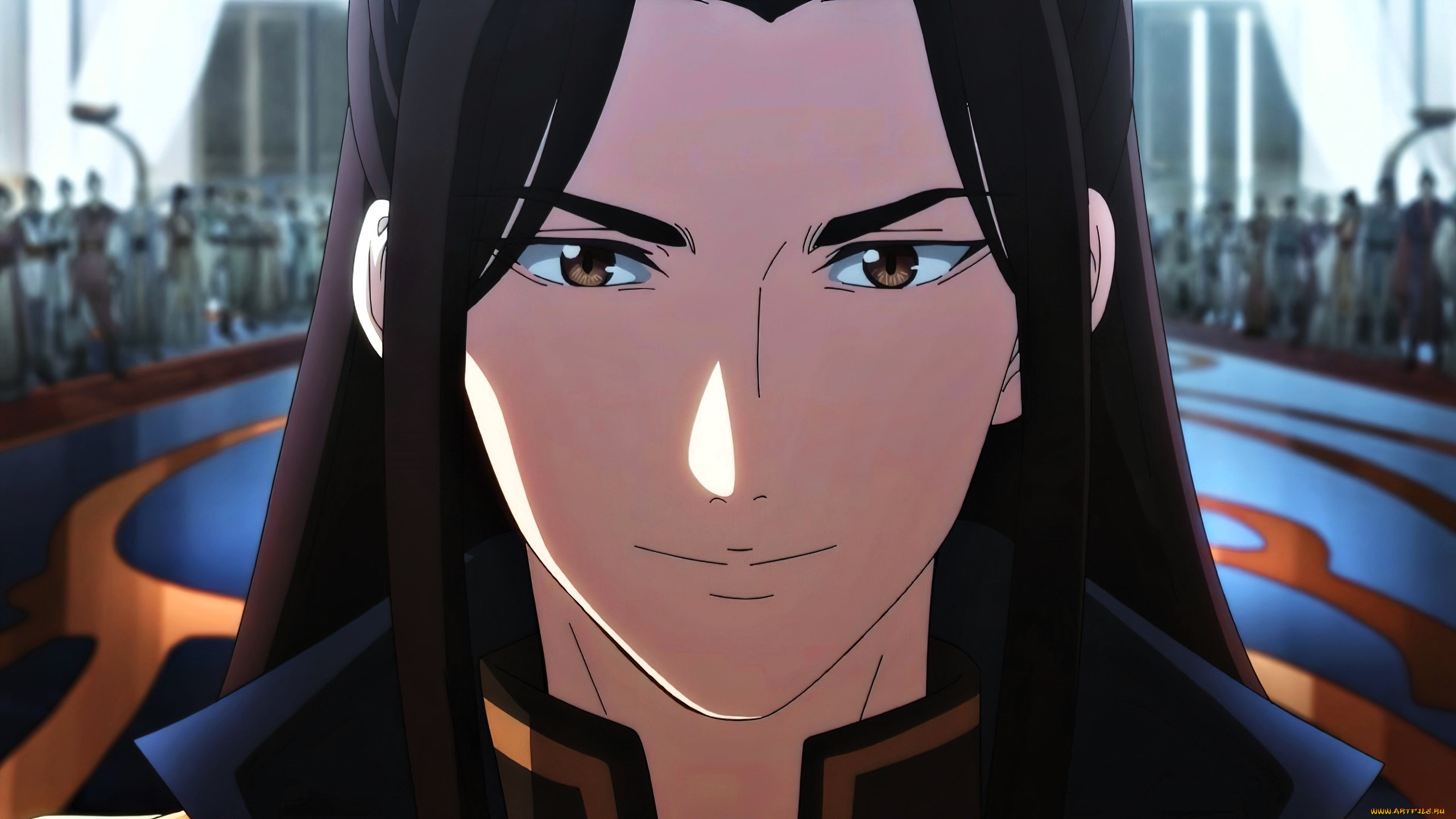 аниме, tian, guan, ci, fu, персонаж, лицо