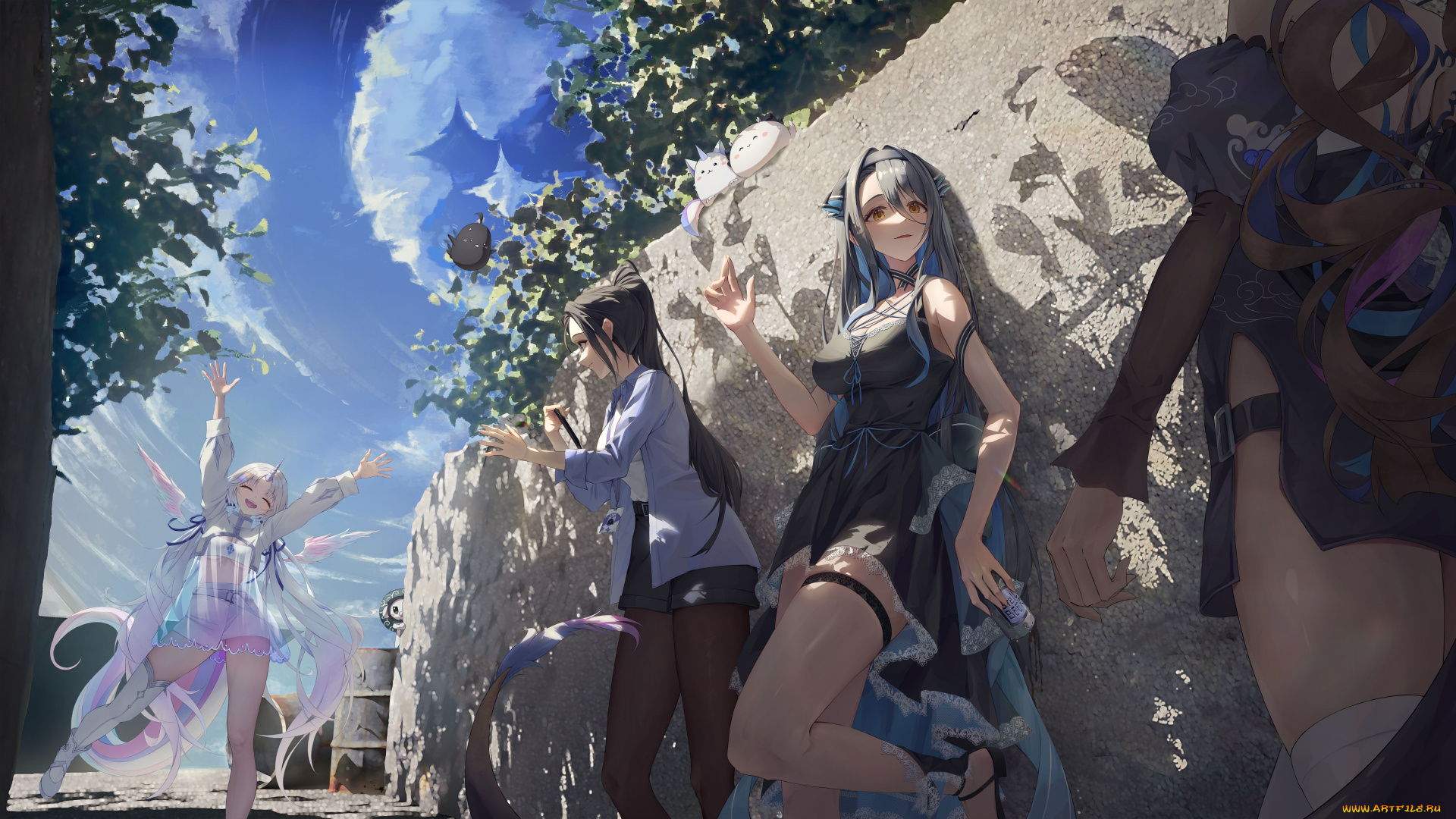 аниме, virtual, youtuber, девушки