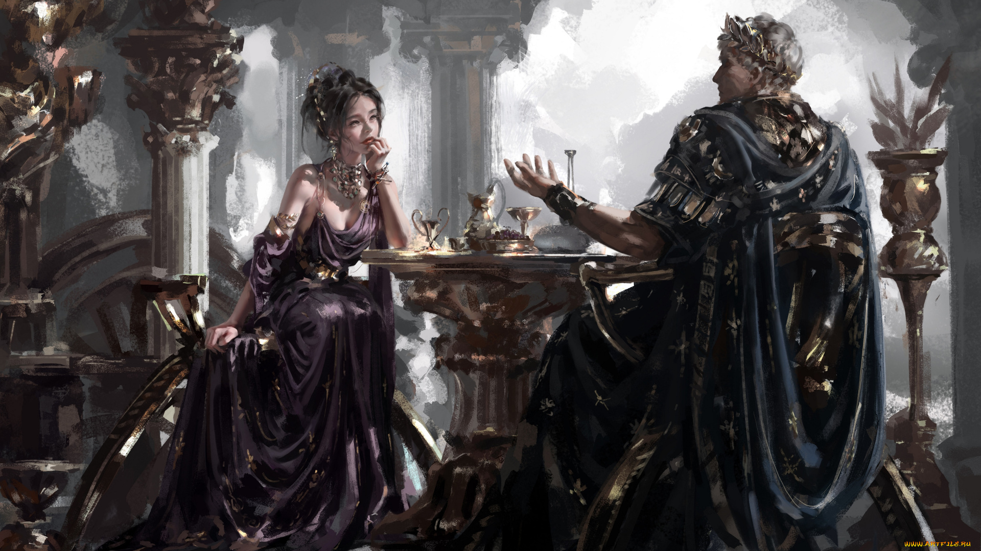 фэнтези, люди, wlop