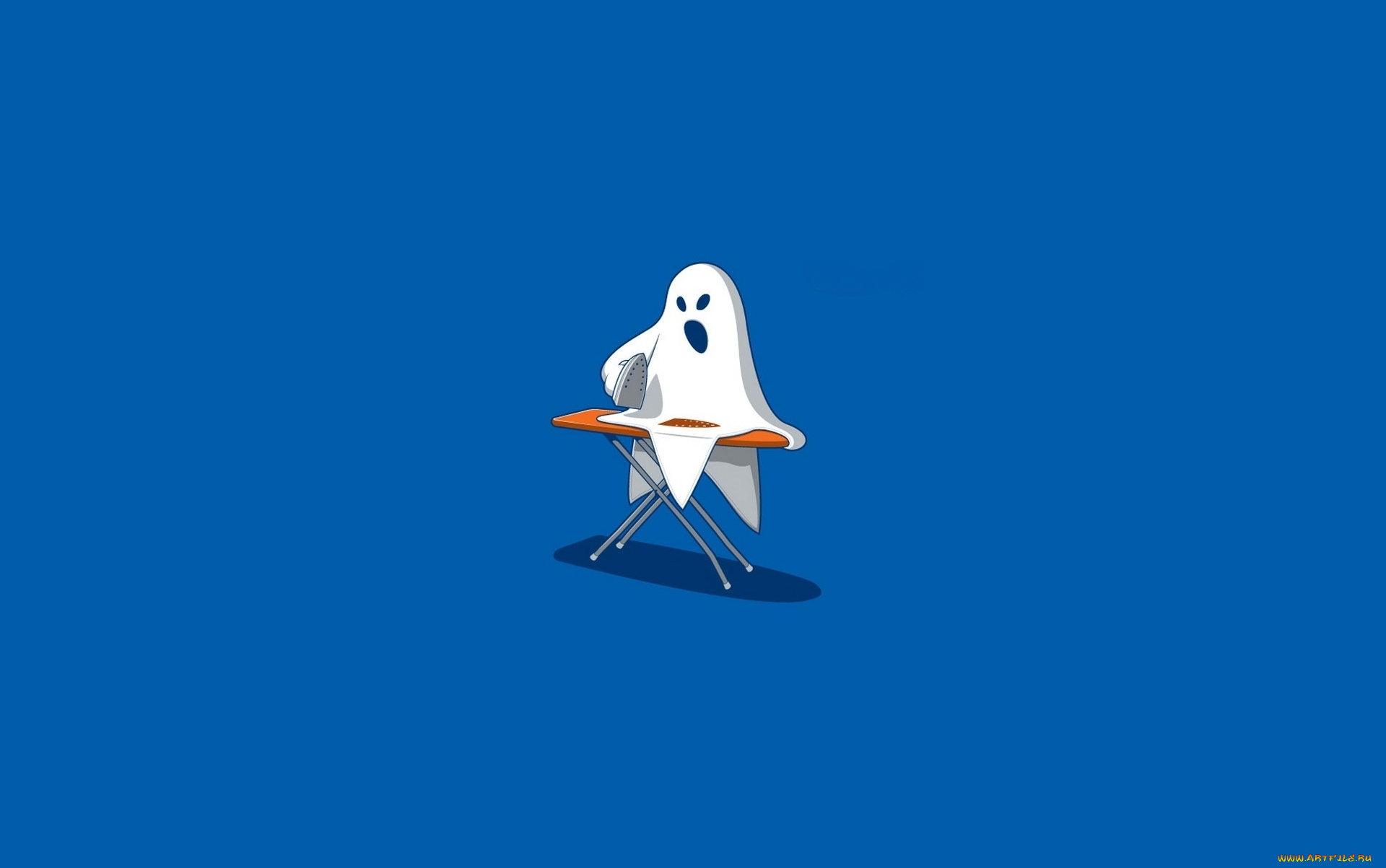 рисованное, минимализм, призрак