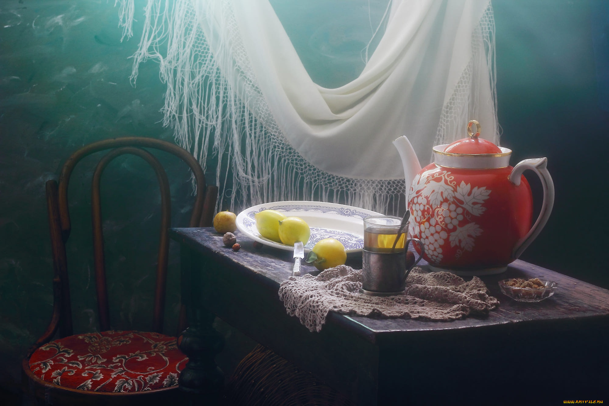 еда, натюрморт, чайник