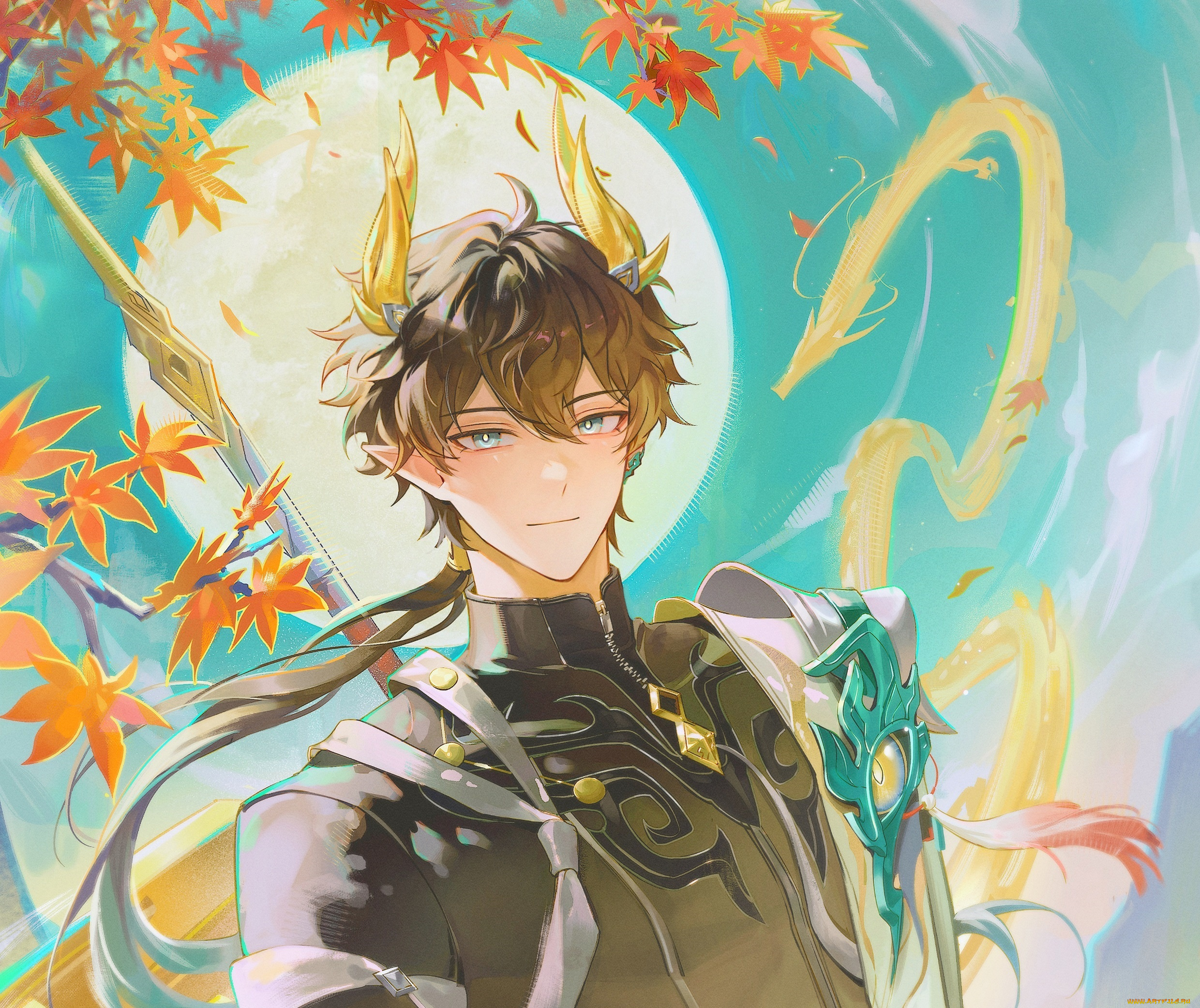 аниме, honkai, , star, rail, парень