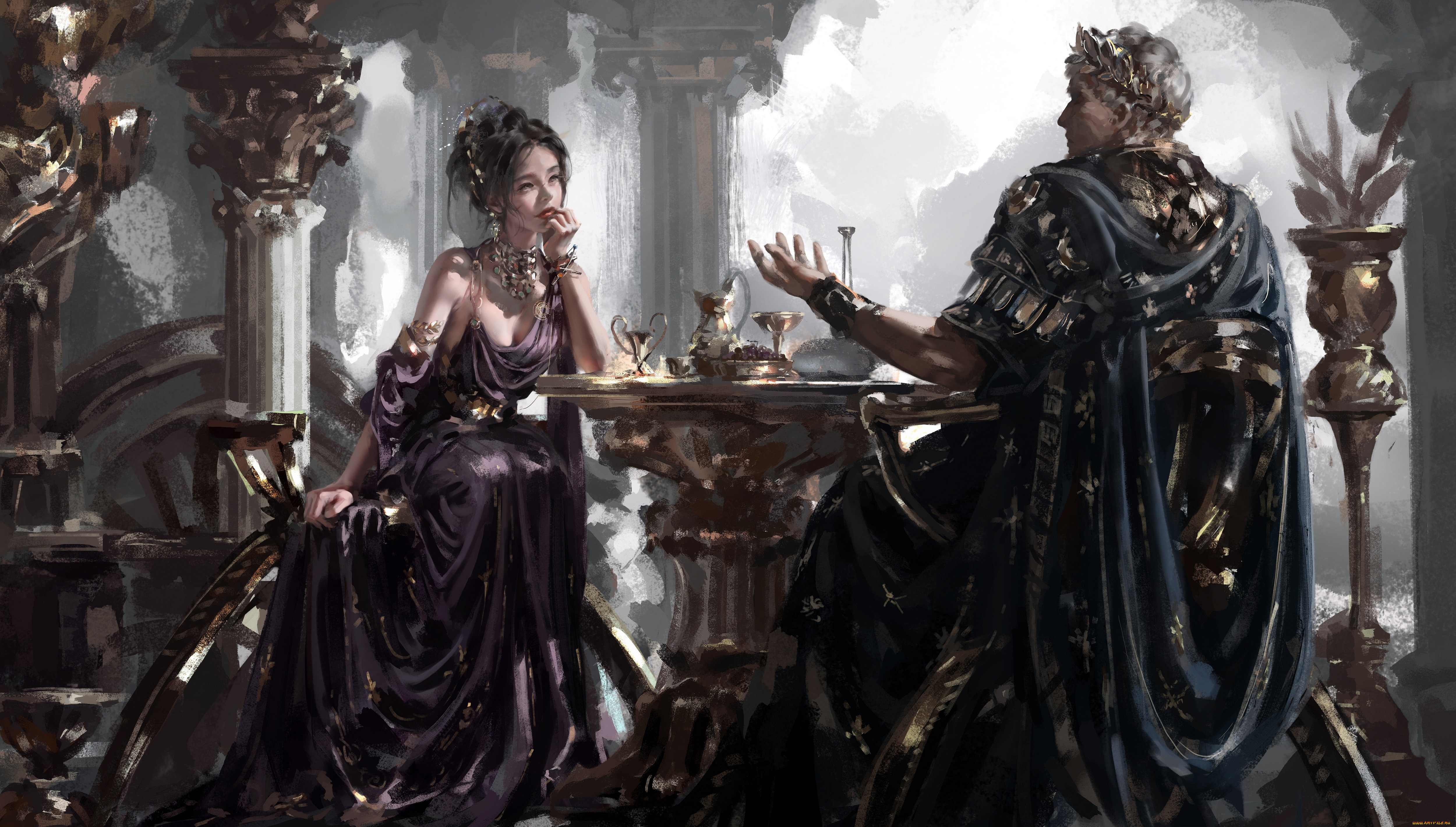 фэнтези, люди, wlop