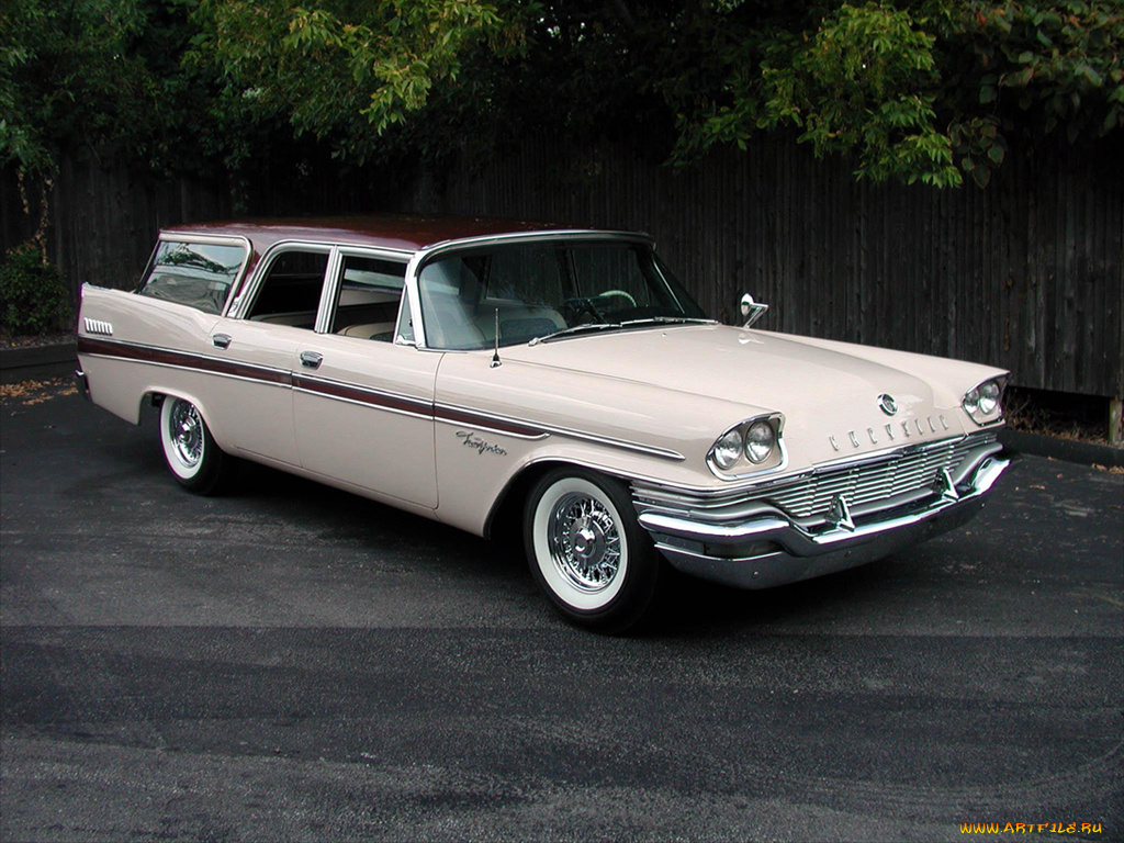 chrysler, new, yorker, station, wagon, 1957, автомобили