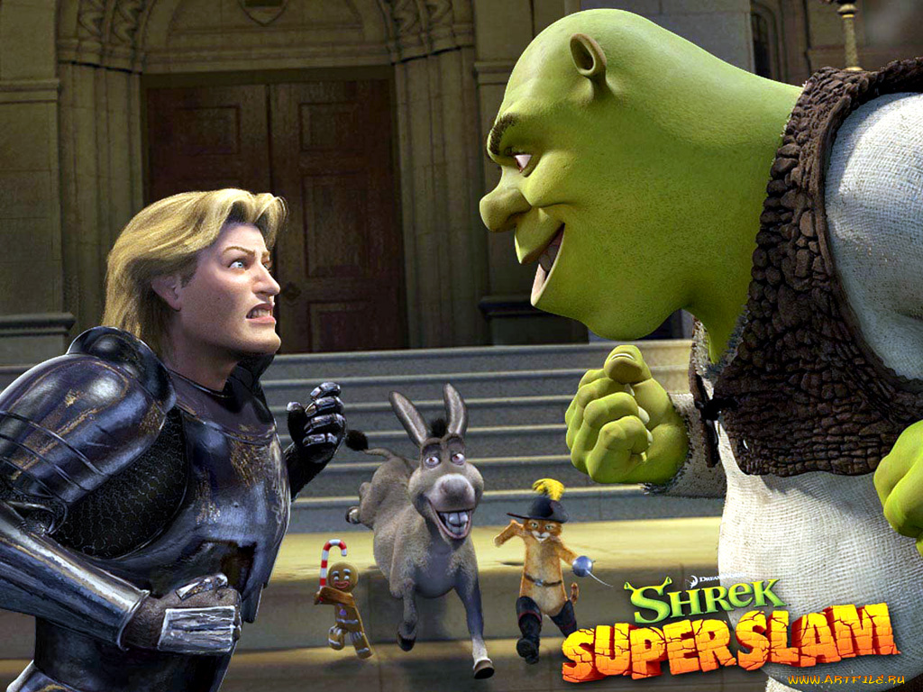 видео, игры, shrek, superslam